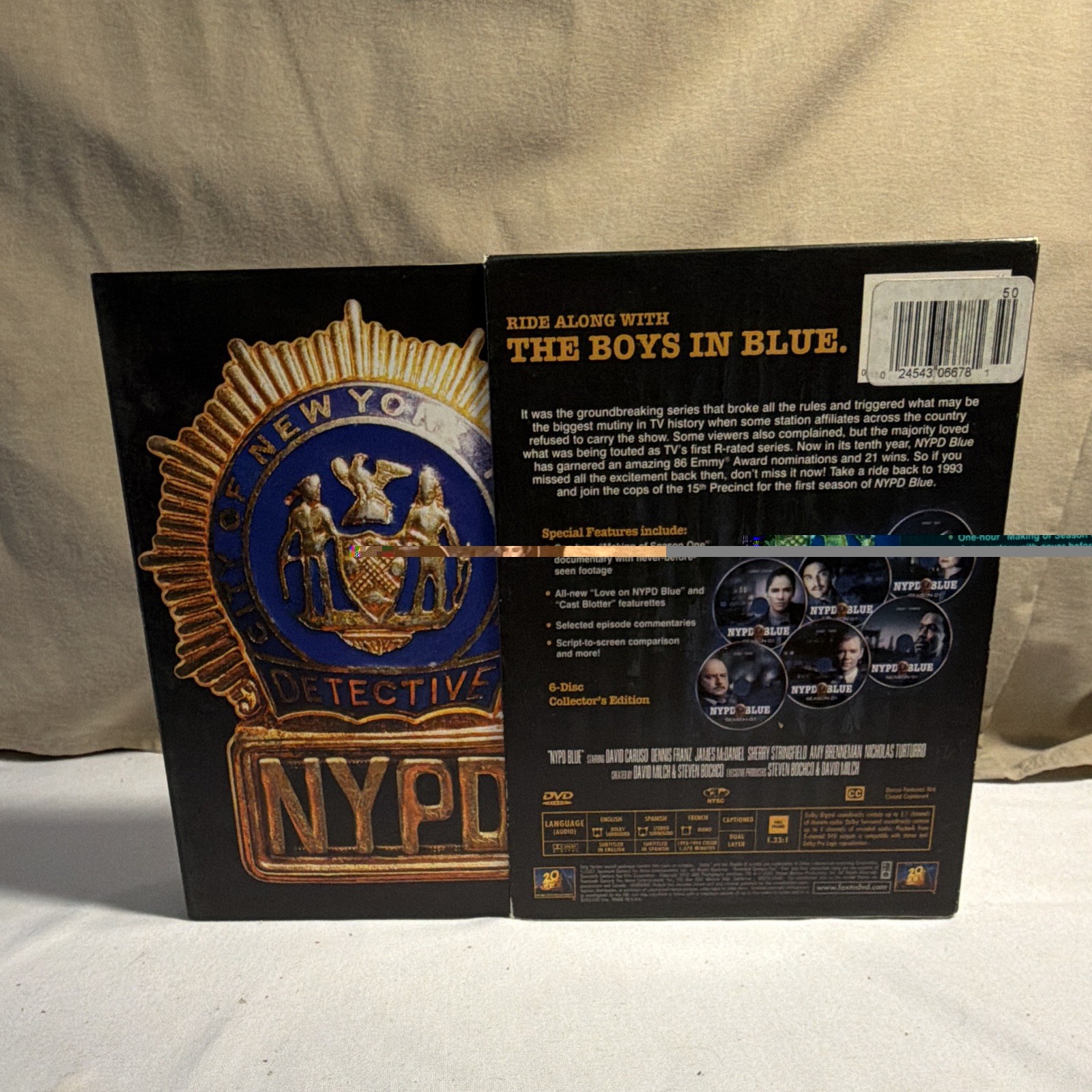 NYPD Blue Season 1 DVD 6-Disc Box Set TV Series Dennis Franz David Caruso