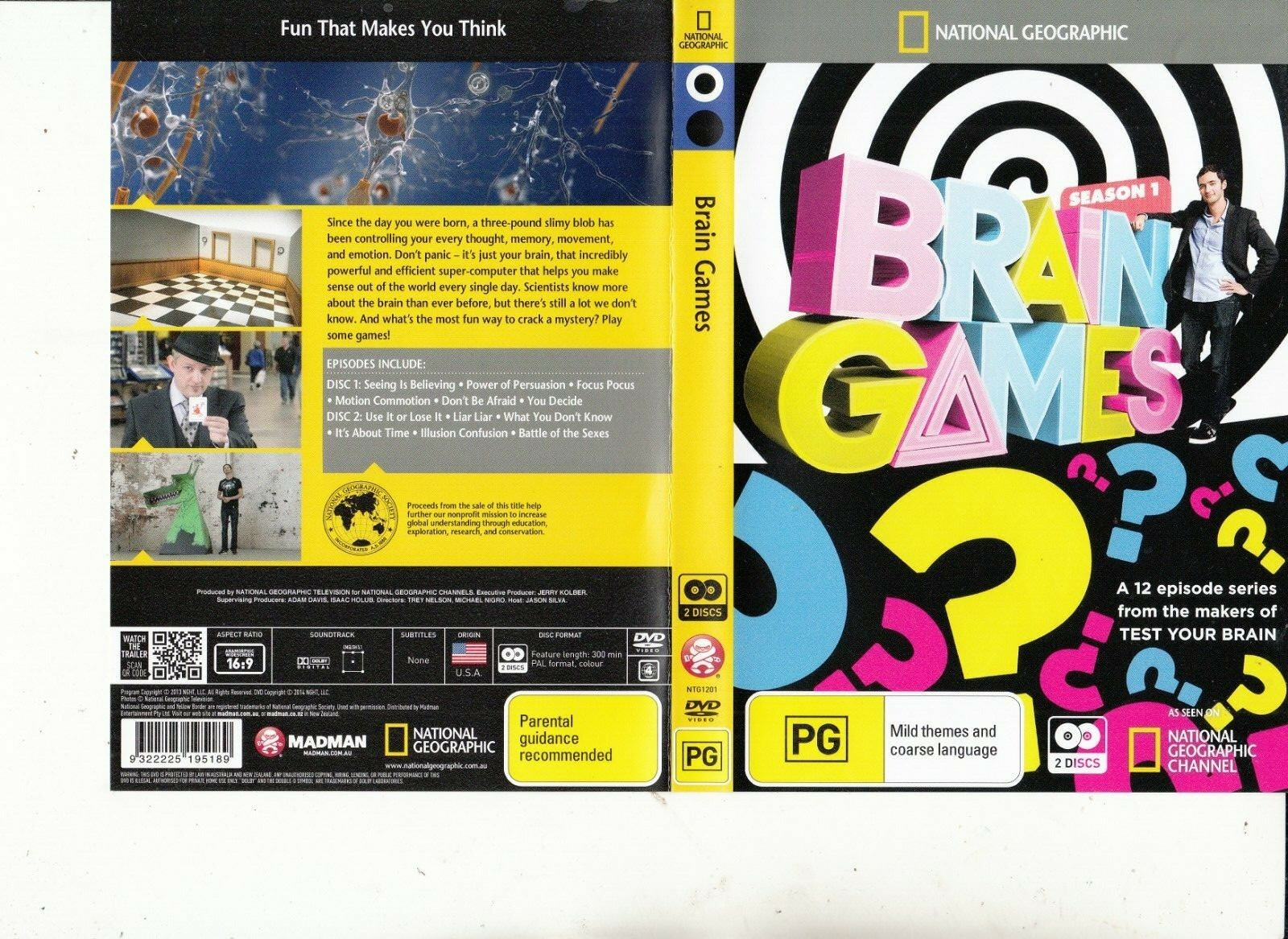 Brain Games-2013-[Season 1-300 Minutes]-National Geographic Channel-2013-2 DVD
