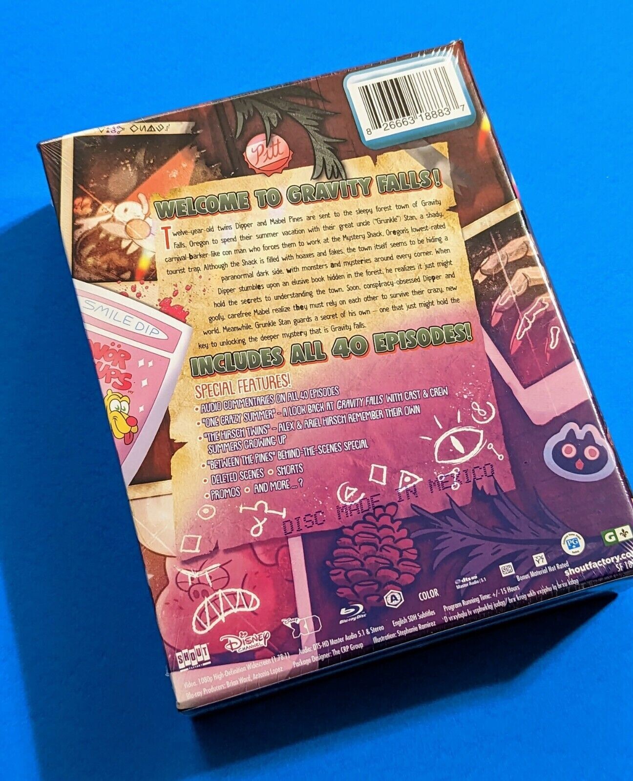 Gravity Falls: The Complete Series Sealed Blu Ray All 40 Episodes Disney Shout