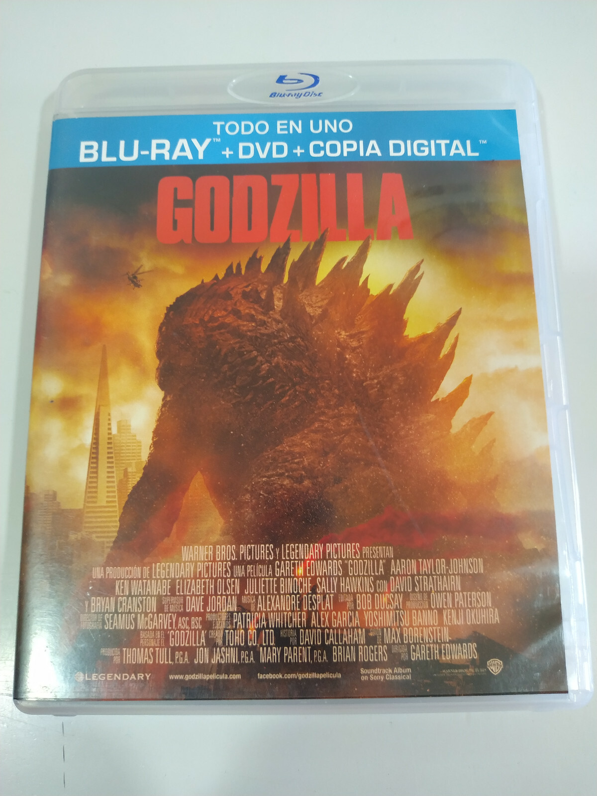 Godzilla Gareth Edwards – Blu-Ray + DVD Spanish English – 3T