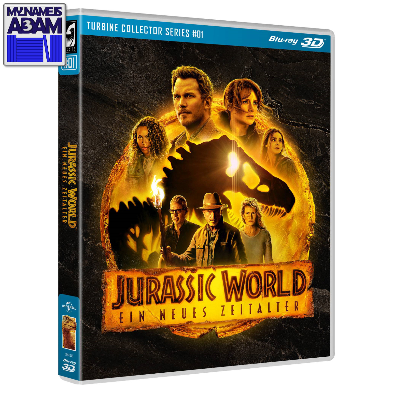 JURASSIC WORLD DOMINION BLU-RAY 3D (REGION FREE) US SELLER