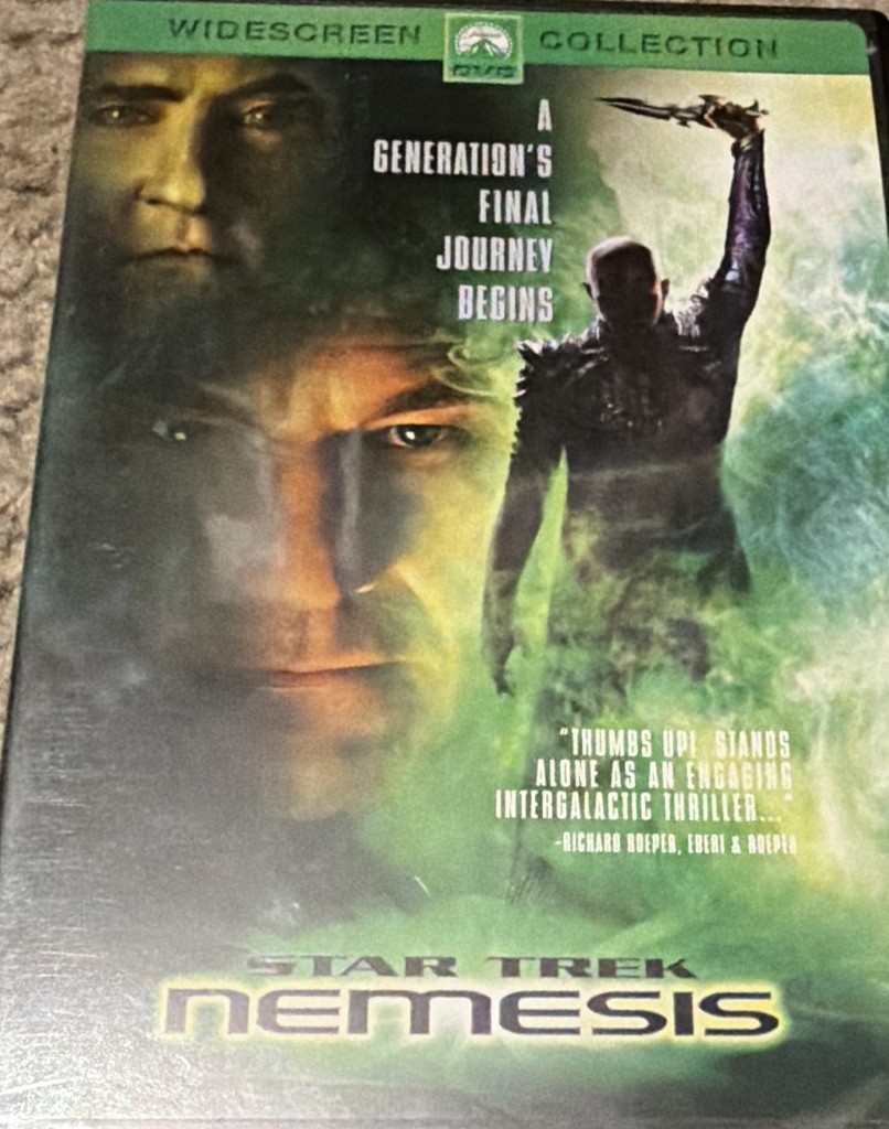 Star Trek Nemesis DVD Widescreen PG-13 Paramount Region 1 2002 116 Min