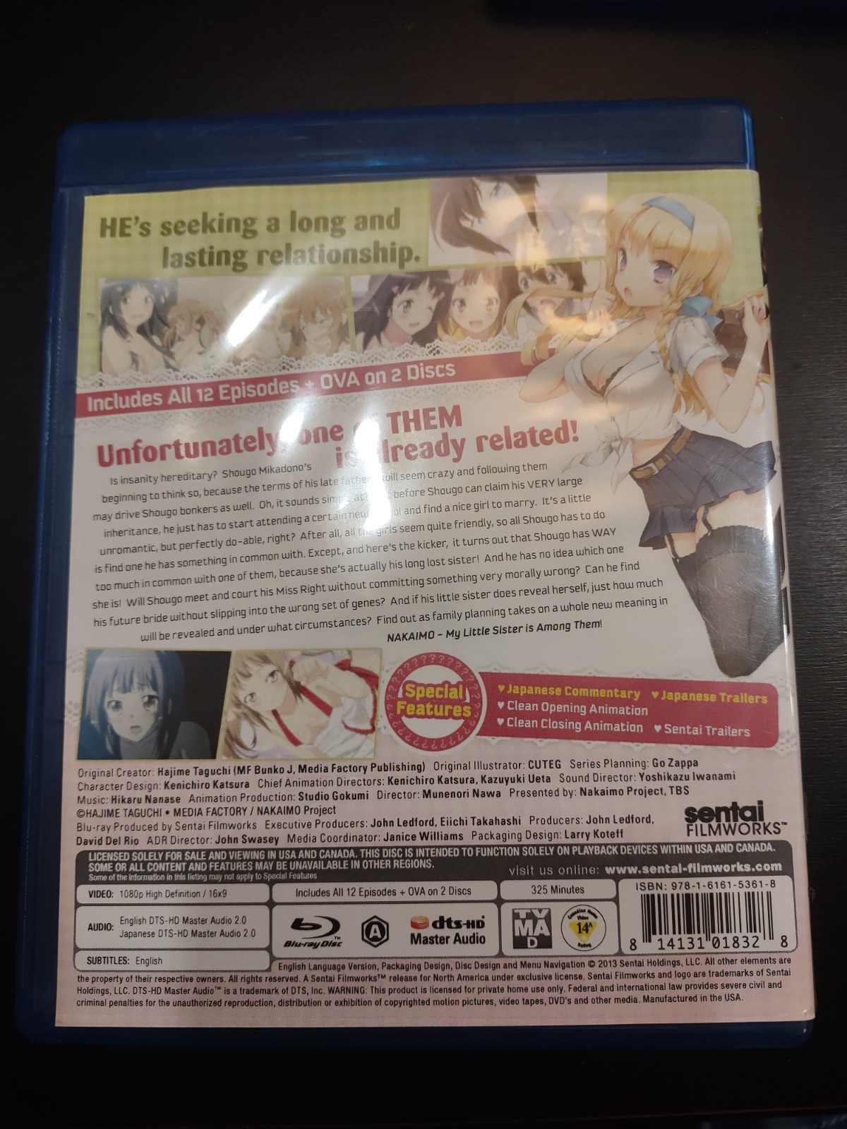 Nakaimo, Ane Log, Oniai, & Umaru-chan Imouto Anime Bluray Lot 5