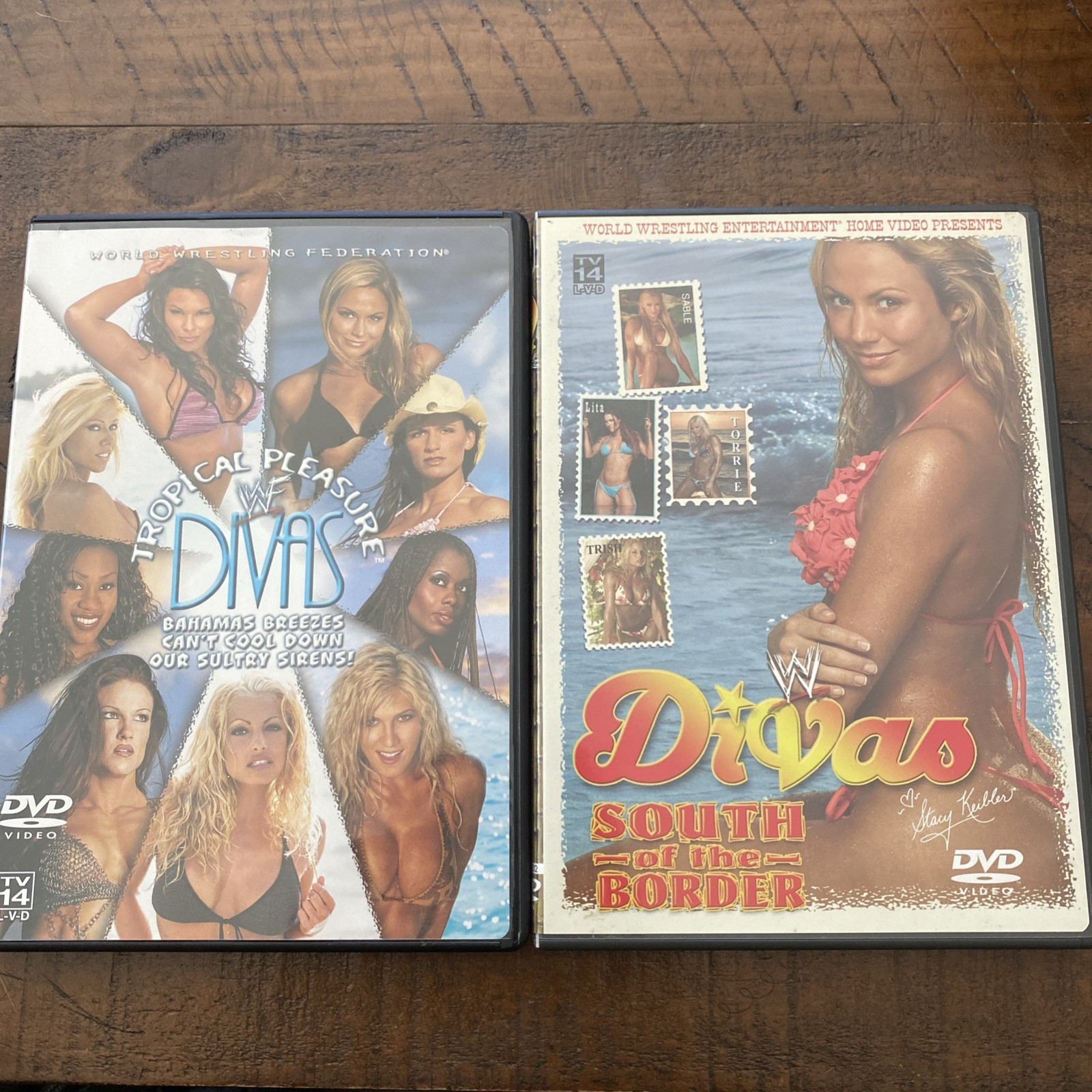 2 WWF DVDs – Divas South Of The Border 2004 + Tropical Pleasure Divas 2002