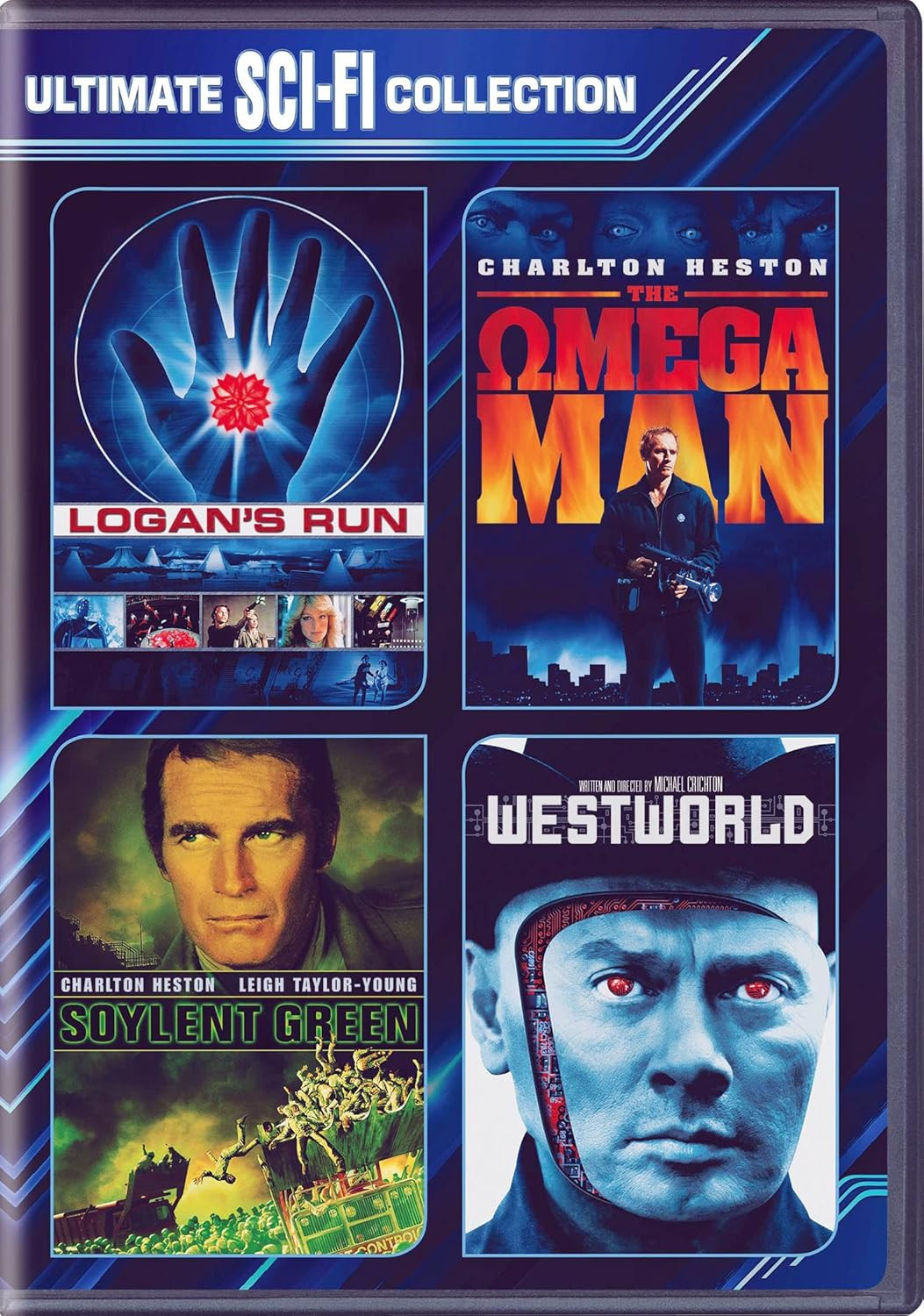 70s 4-Film Sci-Fi Collection (Logan’s Run/Omega Man/Soylent Green/Westworld) (DV