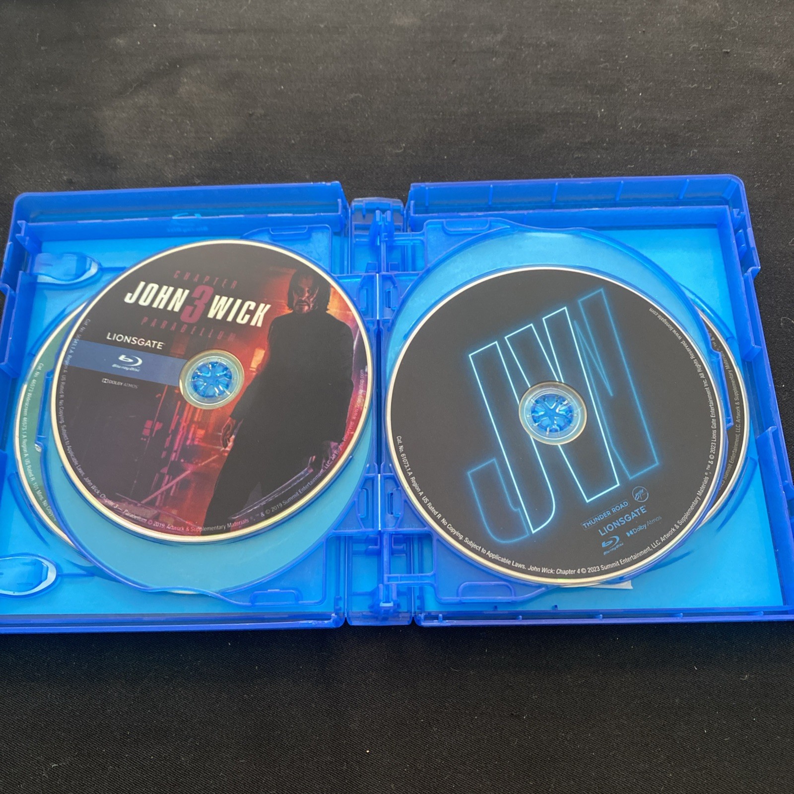 John Wick: Chapters 1-4 Collection Blu-ray w/Cards 4 Movie Collection FREE SHIP