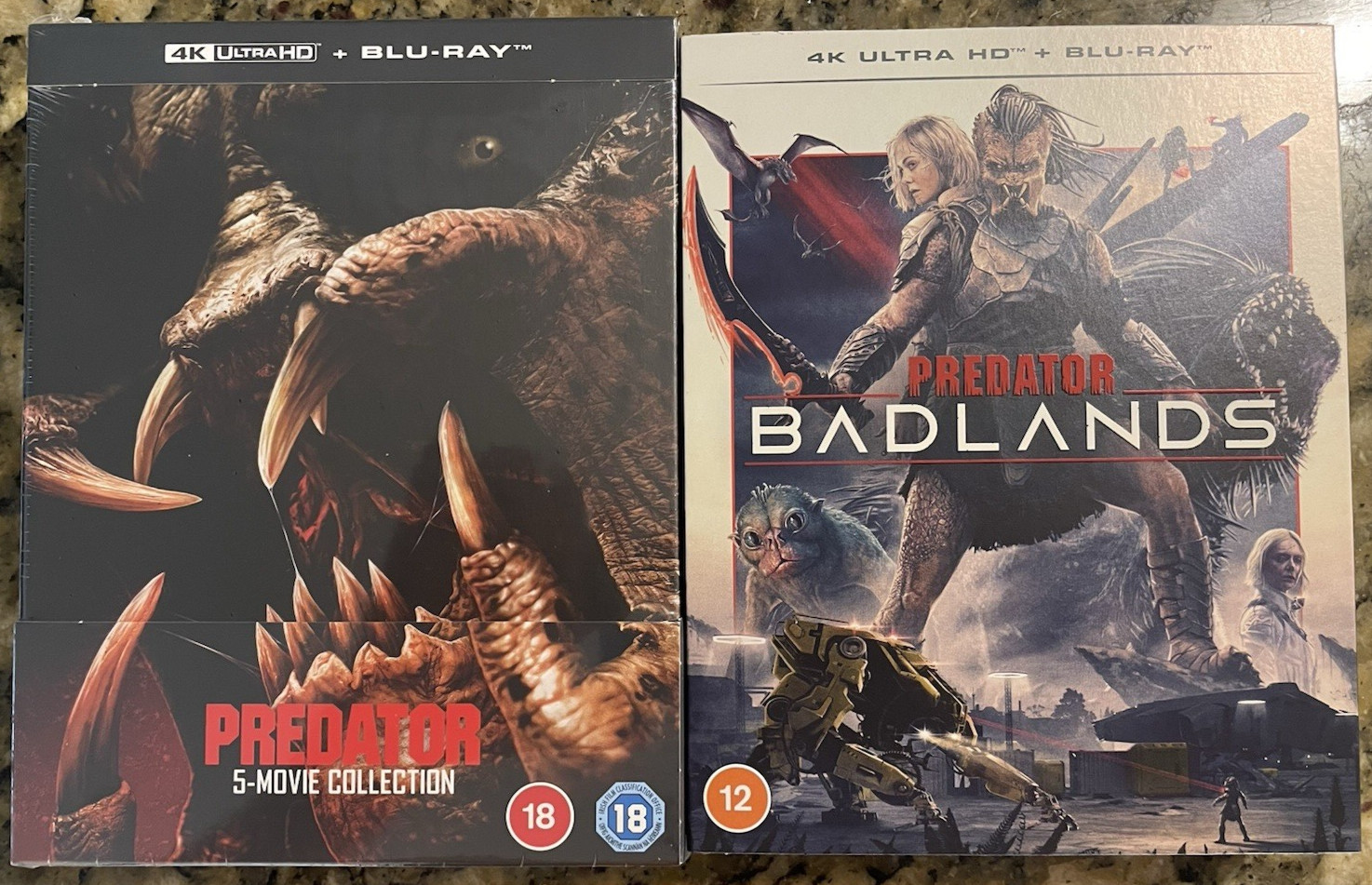 PREDATOR 6 MOVIE COLLECTION Region Free 4k Ultra HD Blu Ray (1987-2025) Badlands
