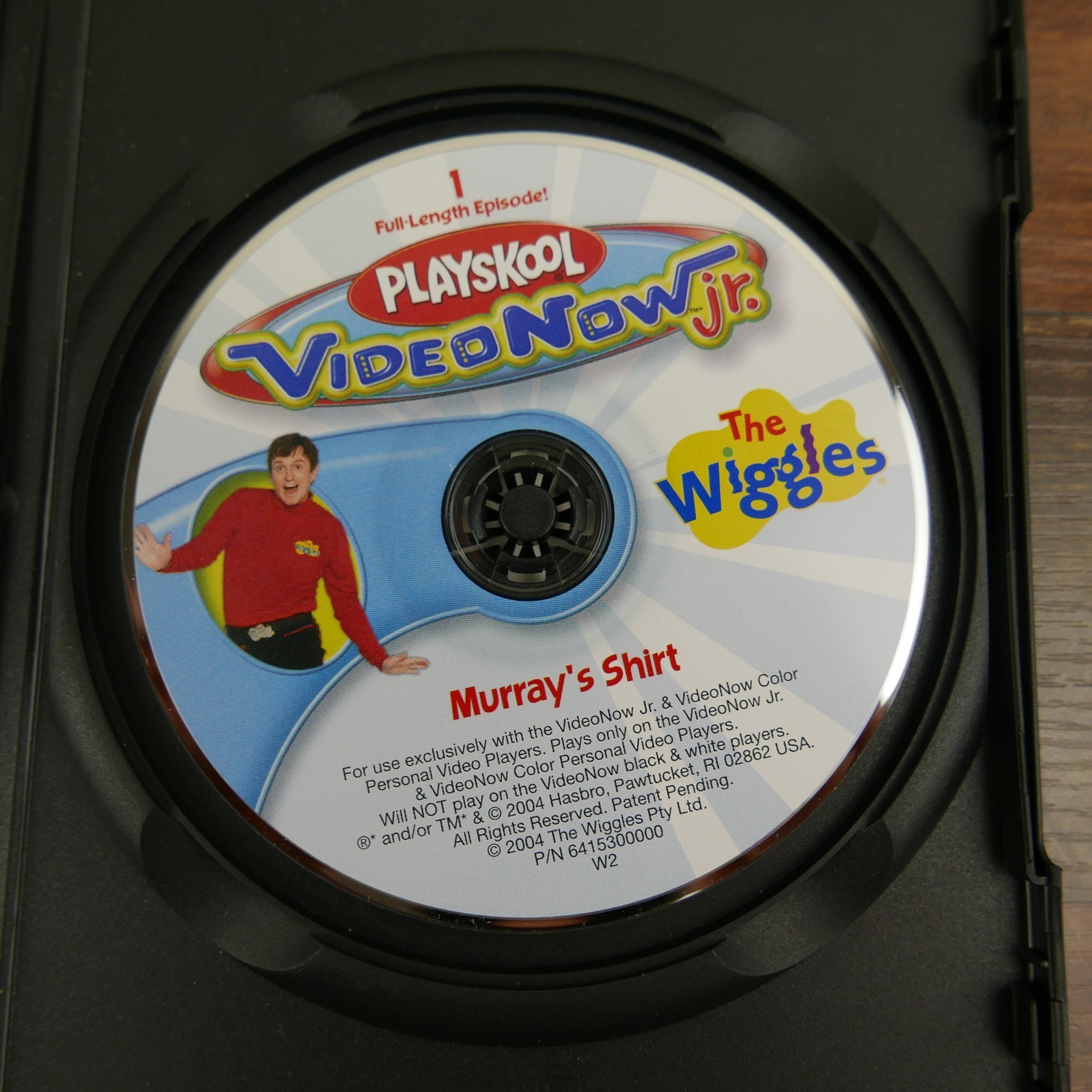 Video Now The Wiggles Murray’s Shirt PVD Disc Good Condition Playskool Video