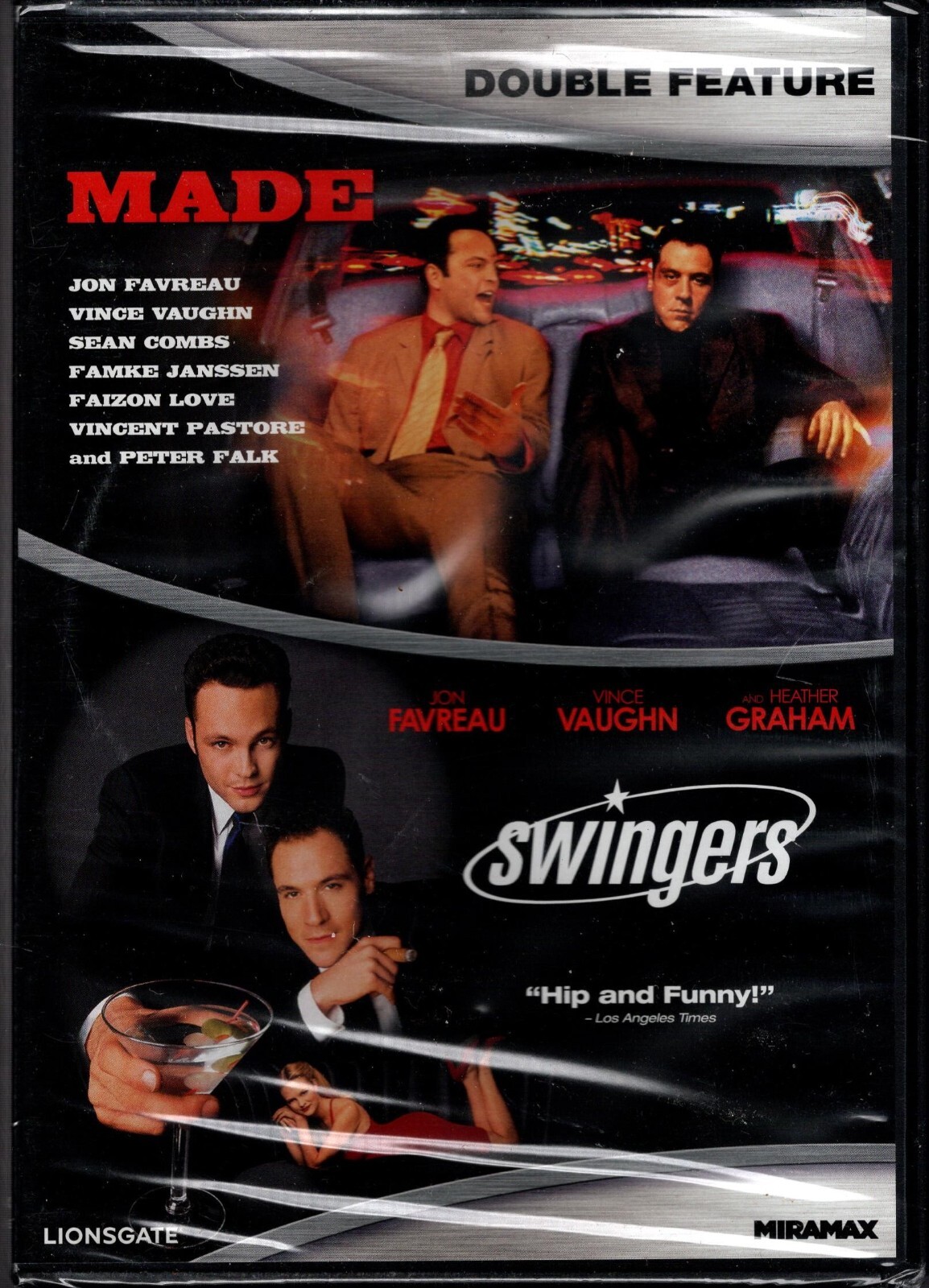 JON FAVREAU/ VINCE VAUGHN “MADE/ SWINGERS” DVD 2012 miramax sealed