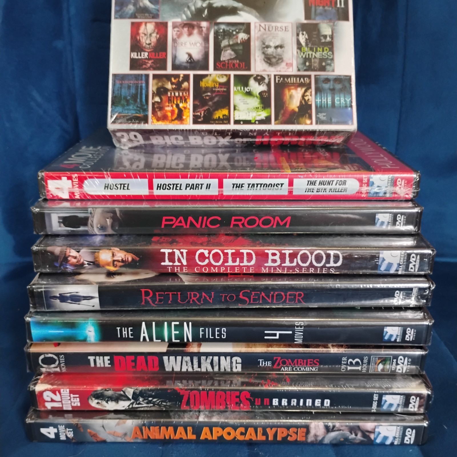 Horror DVD Lot 60+ Movies Zombie Slasher Supernatural Psychological Sci-Fi Cult