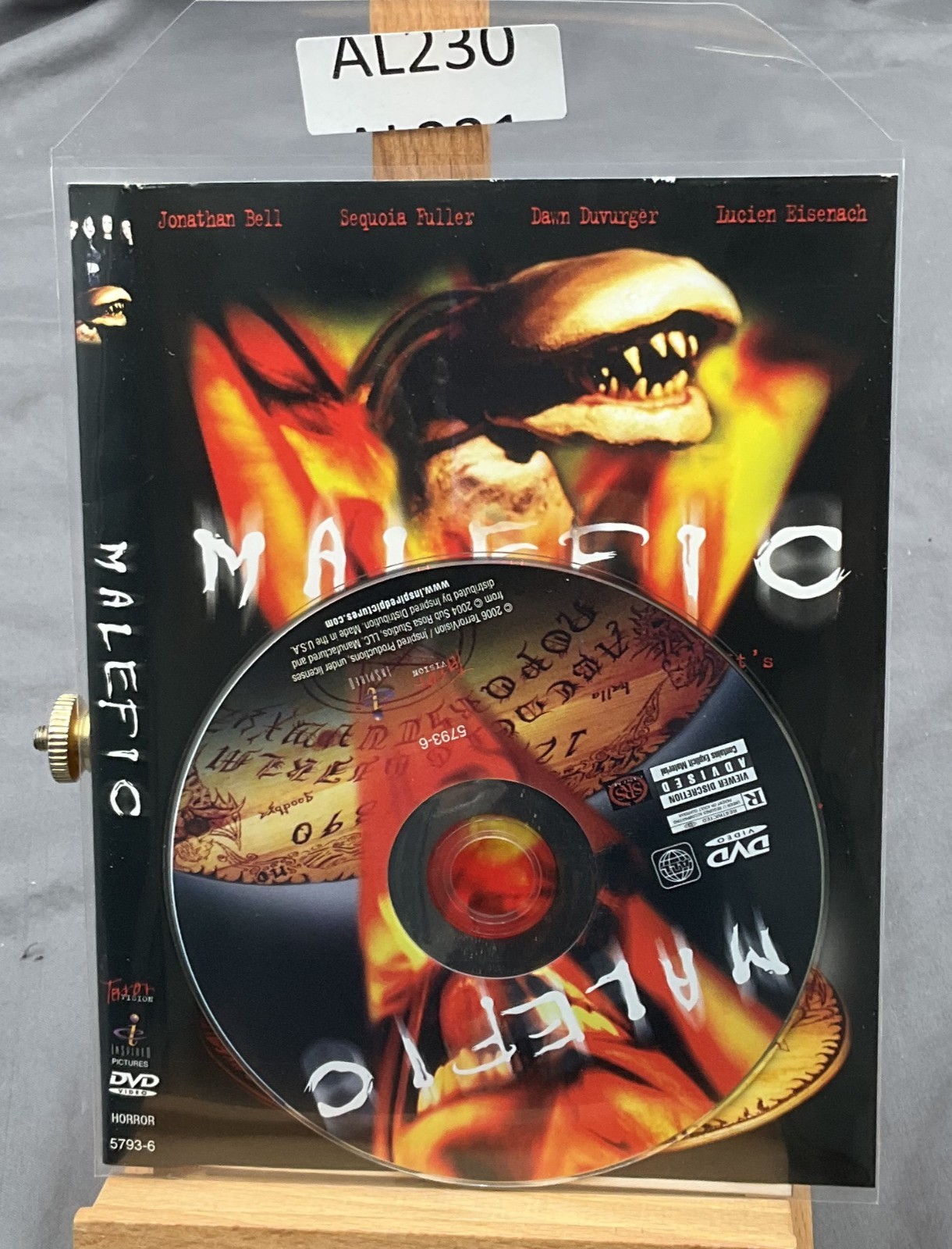 Malefic (DVD, 2006) No Case #AL230