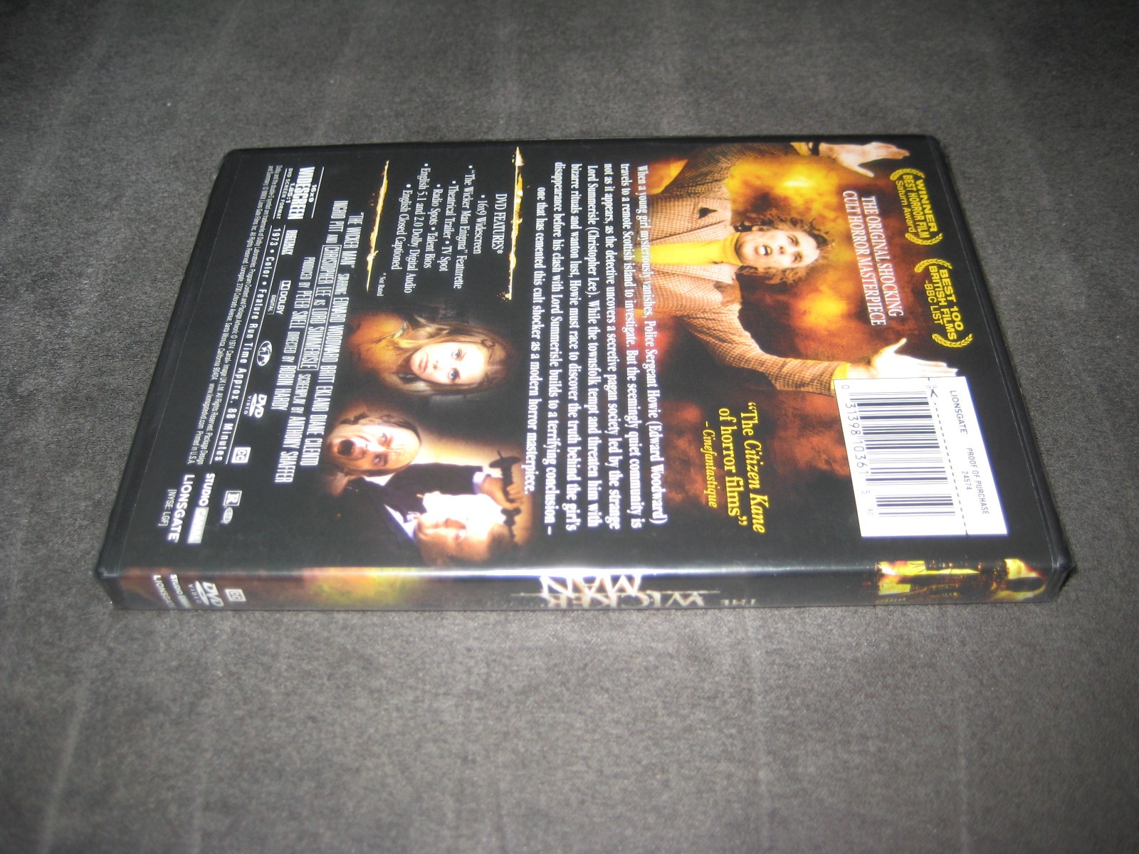 THE WICKER MAN (DVD 1973) BRAND NEW – RATED R – WIDESCREEN – HORROR – THRILLER