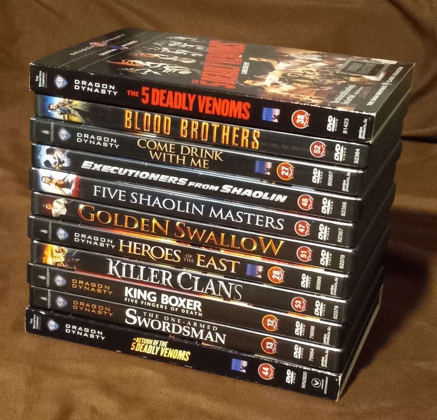 Shaw Brothers – Lot of 11 – Original Dragon Dynasty DVD’s – Region 1