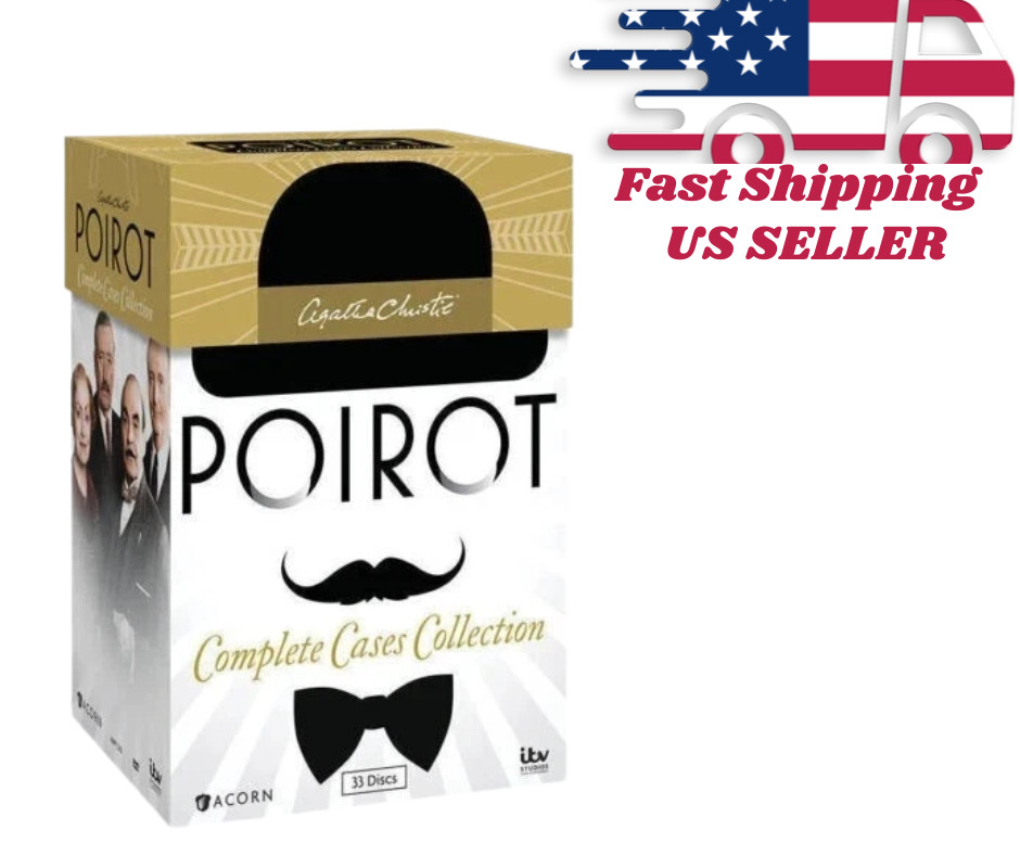 Agatha Christie’s Poirot: Complete Cases Collection (33 DVD Box set ) NEW/SEALED