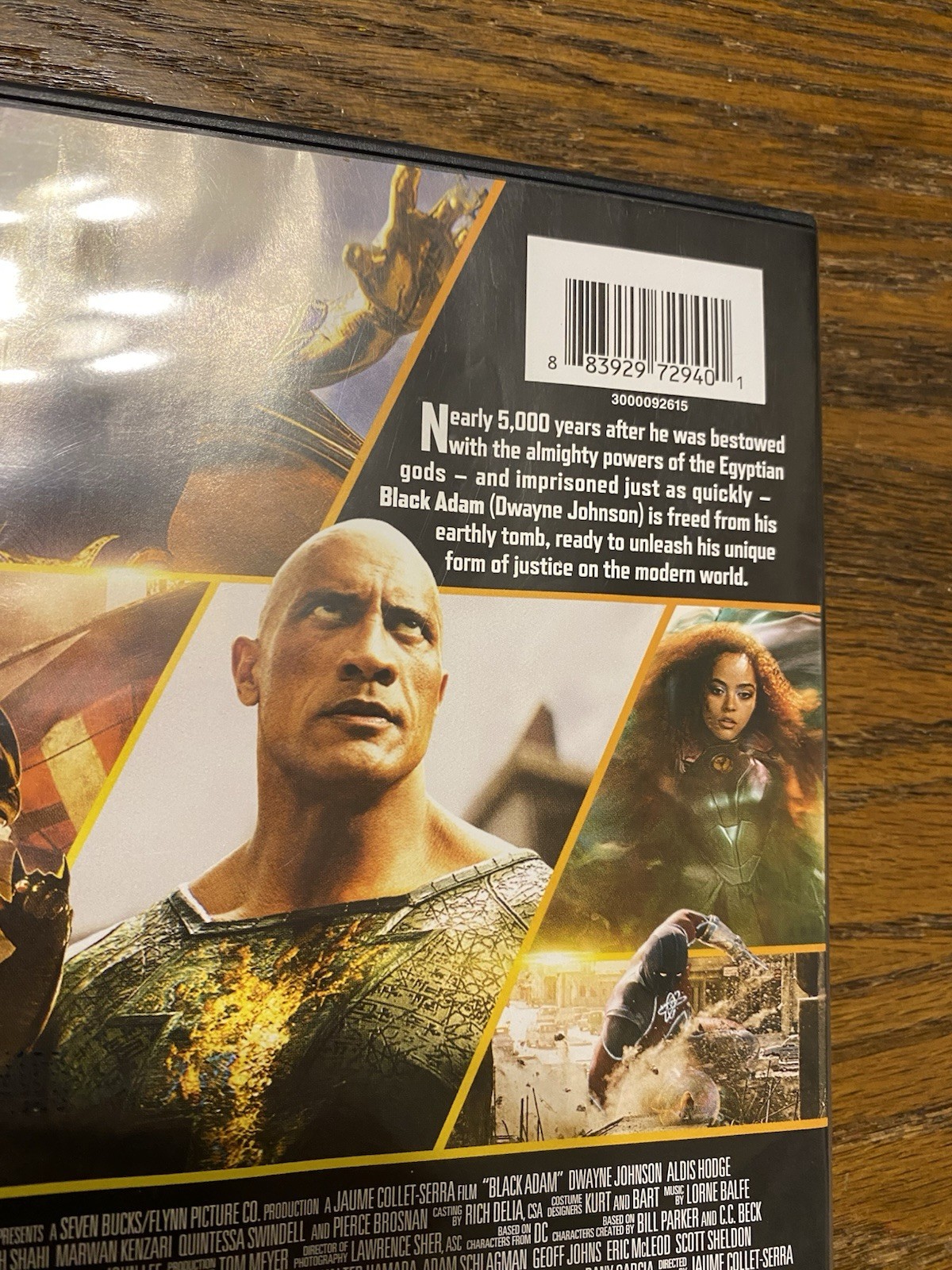 Black Adam (DVD, 2022) Dwayne Johnson Dr. Fate Hawkman The Atom DC Comics