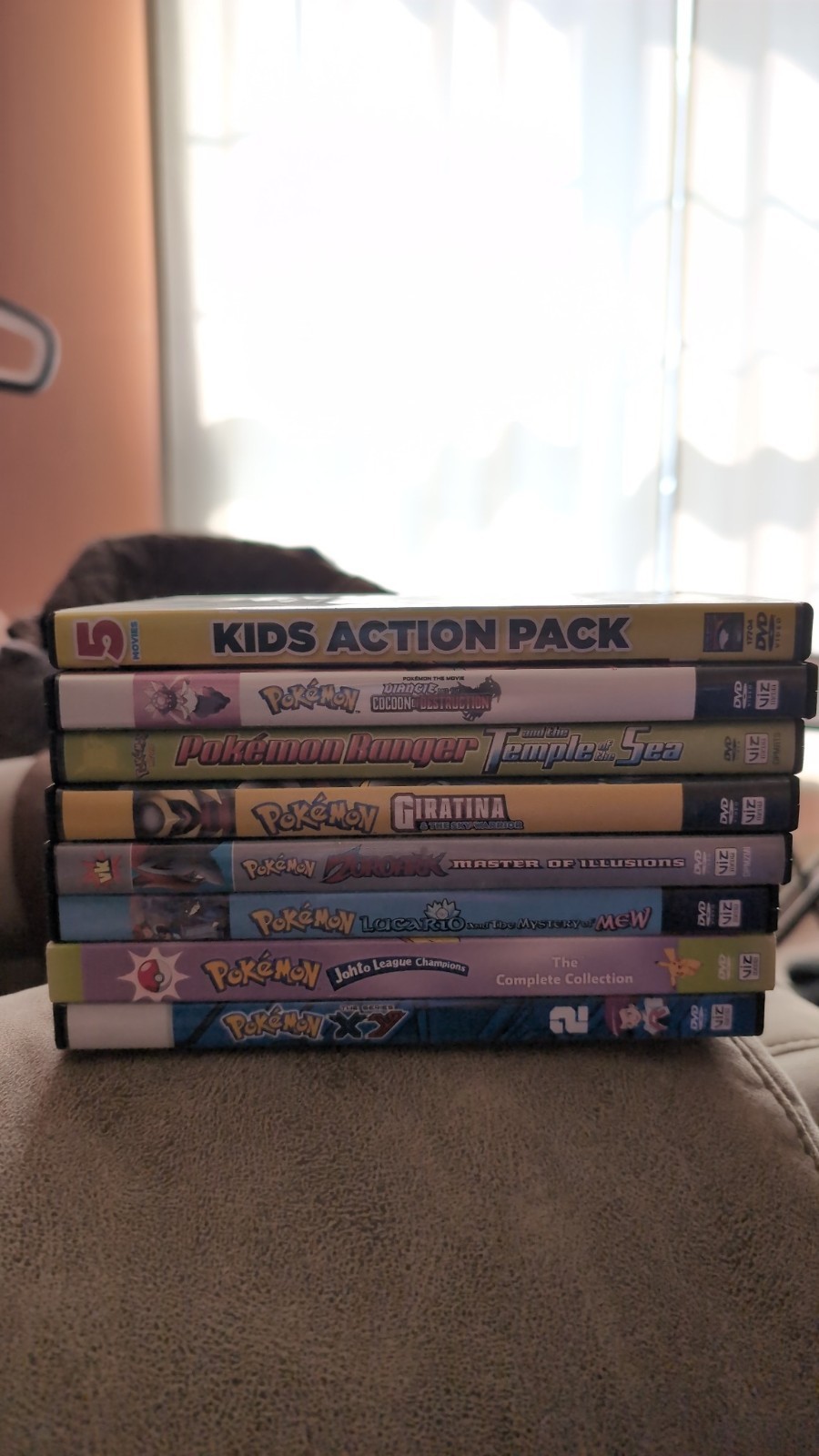 Pokémon DVD Lot Kids Action Pack Movies incl. Johto League Champions & XY
