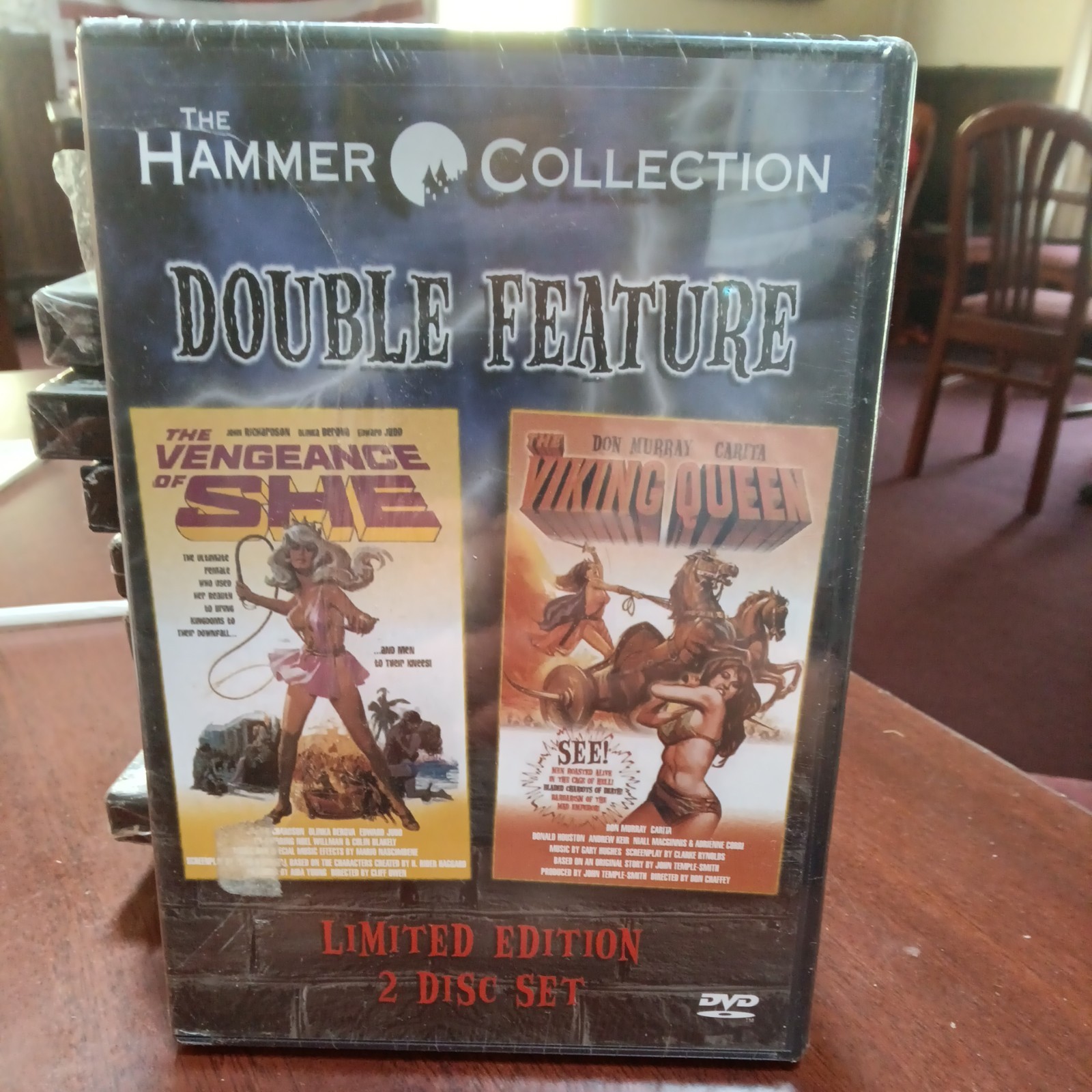 Hammer Collection 2 DVDs ‘The Vengeance Of She/The Viking Queen’ Sealed New~