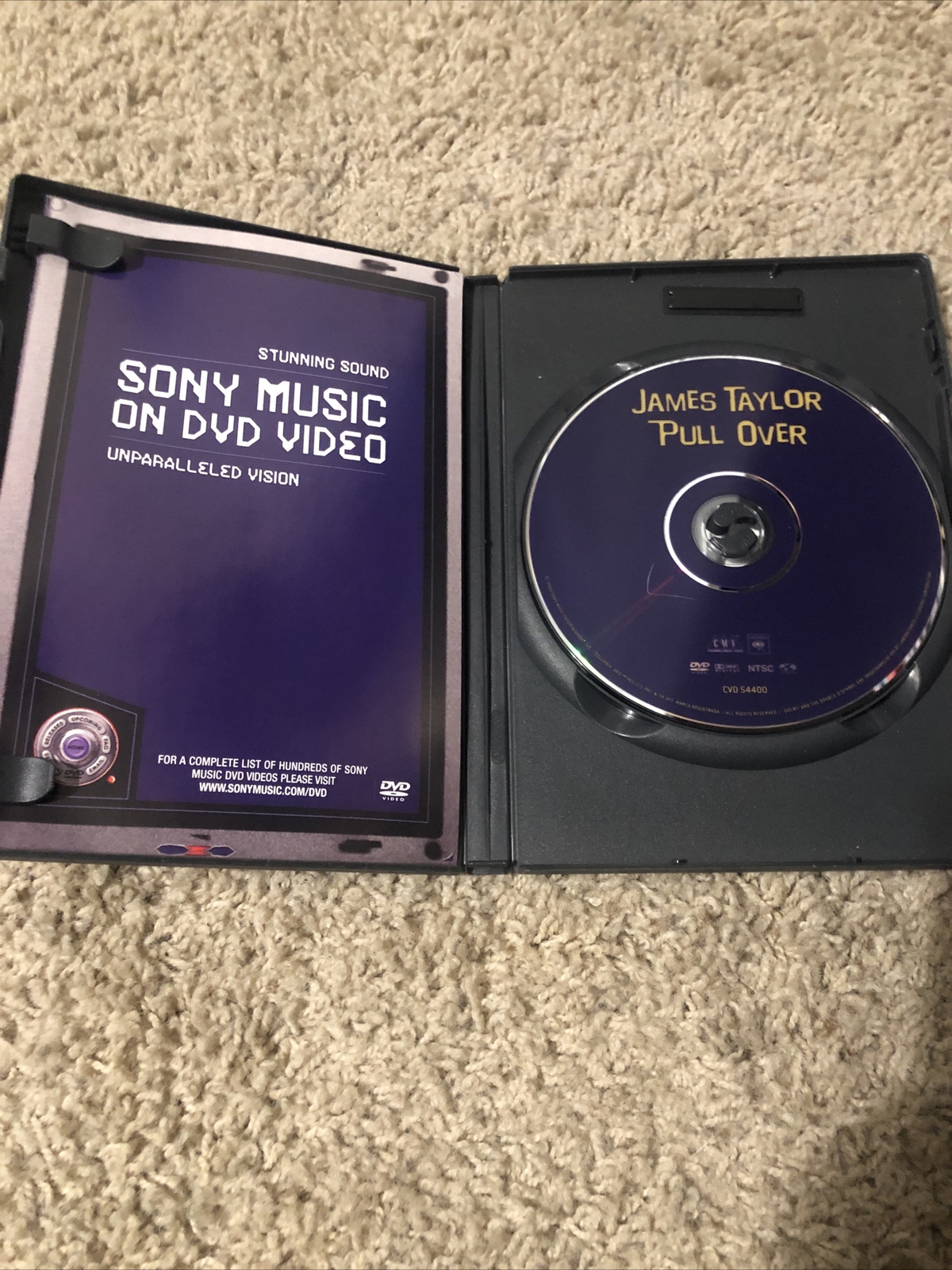 James Taylor Band – Pull Over (DVD, 2002) 119 Mins. 27 Chapters CMV