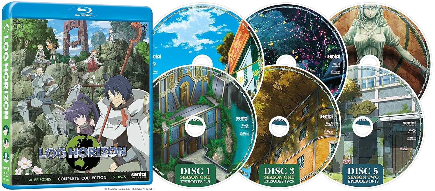 Log Horizon Complete Collection Season 1 & 2 Blu Ray Sentai Filmworks Anime New