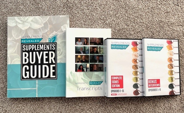 Supplements Revealed Complete Series Edition Epi 1-11. Transcripts, + Bonus Intv