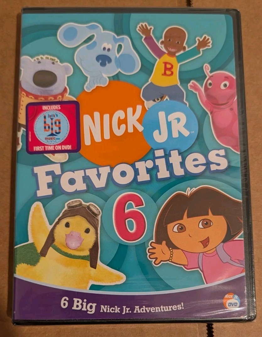 New Nick JR Favorites Volume 6 DVD Dora the Explorer Blues Clues Nickelodeon