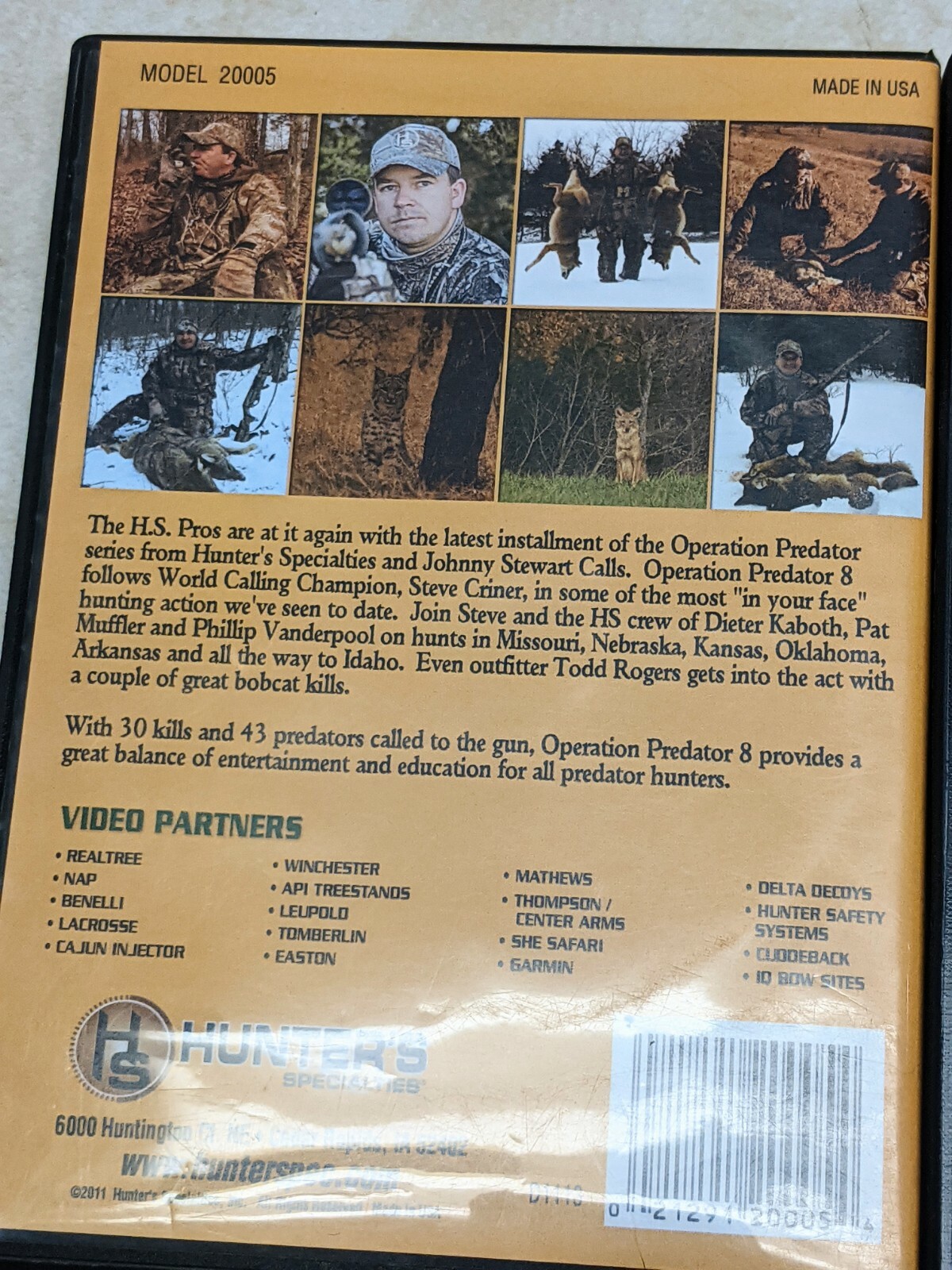 Calling All Coyotes 2 Randy Anderson 4 HRS Operation Predator 8 Hunting 2 DVDs