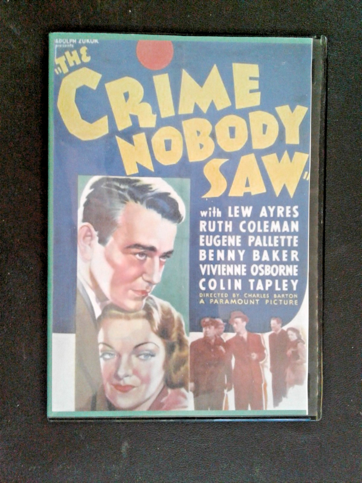 THE CRIME NOBODY SAW 1937, Lew Ayres, Ruth Coleman, Eugene Pallette