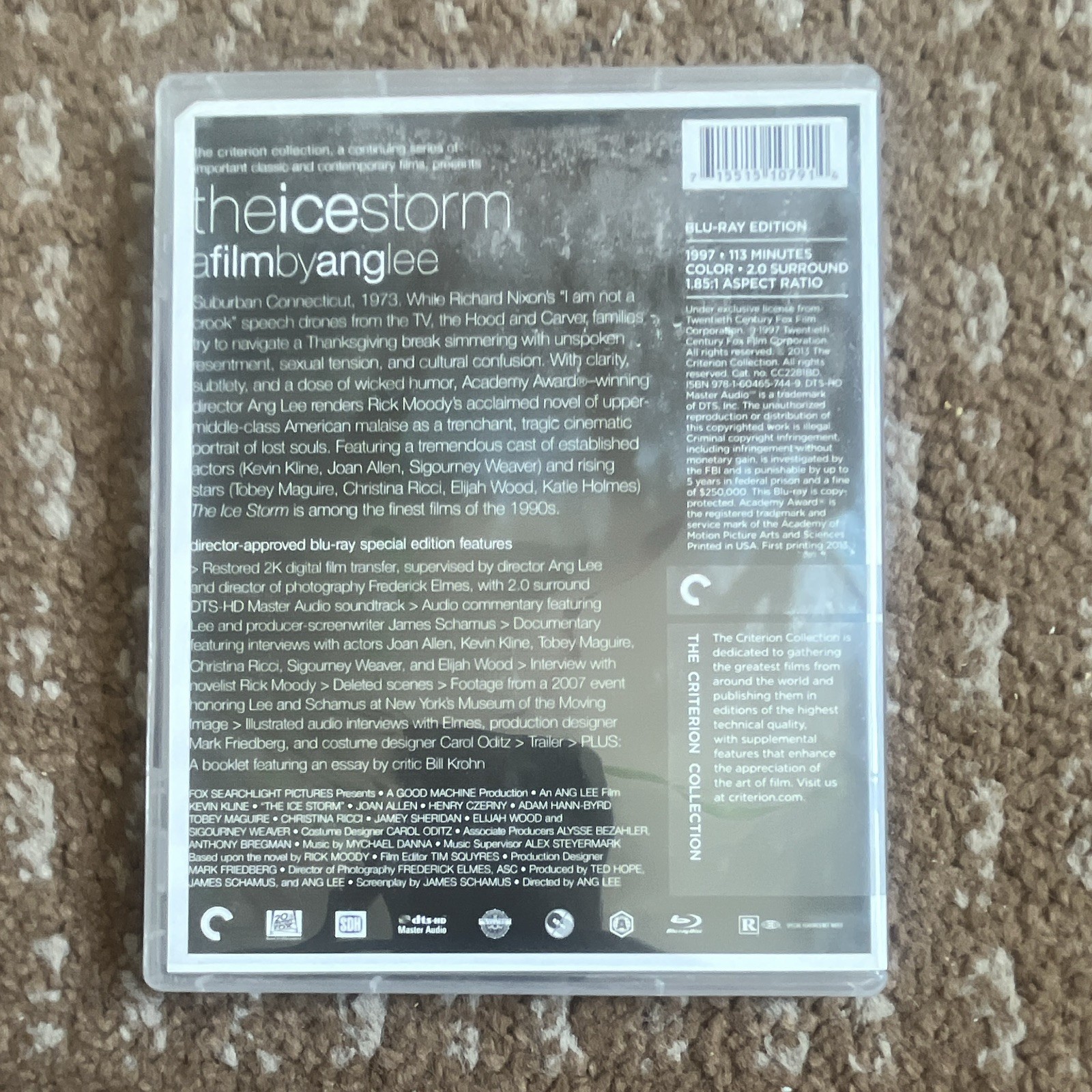 Criterion Collection The Ice Storm Blu-ray Ang Lee Drama (1997)