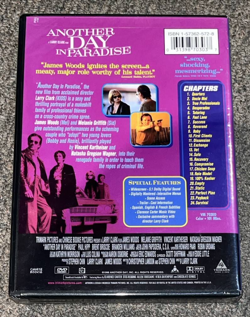 Another Day In Paradise DVD (1998) NEW Sealed James Woods/Larry Clark Movie Film