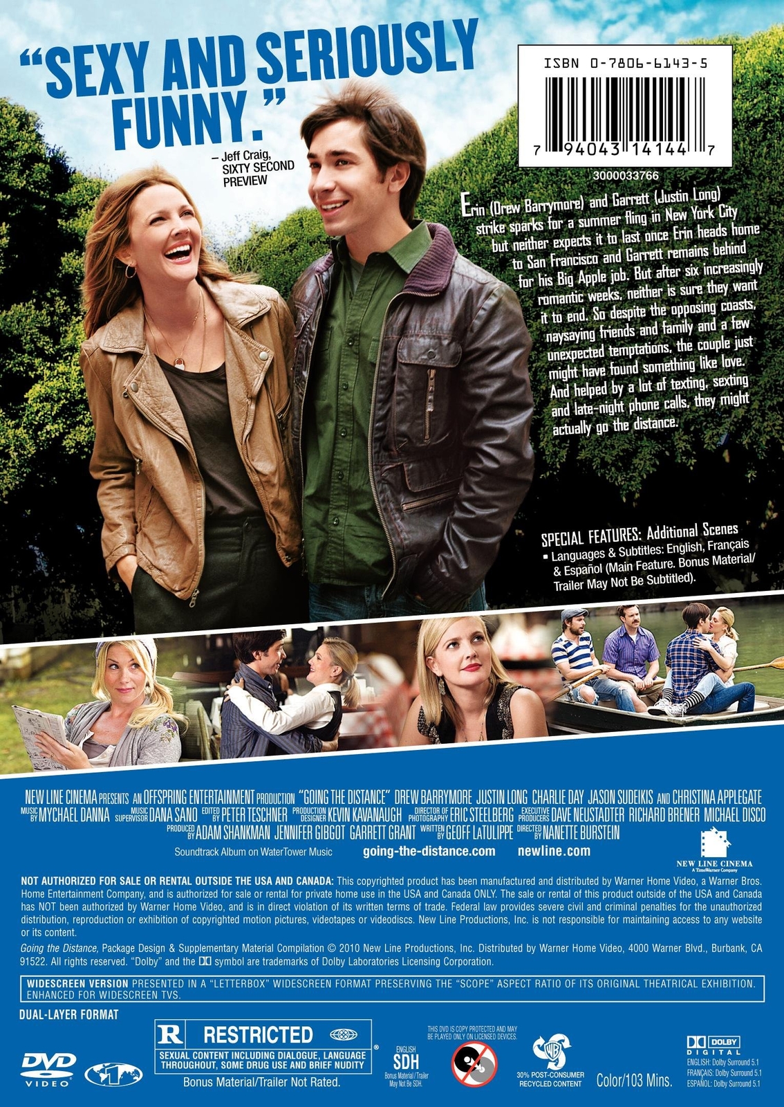 Going the Distance (DVD, 2010, Widescreen) NEW