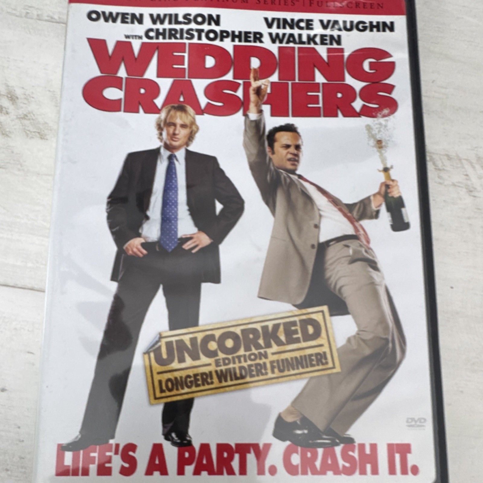 New Line Home Video Wedding Crashers DVD Uncorked Edition Comedy R Owen Wilson …