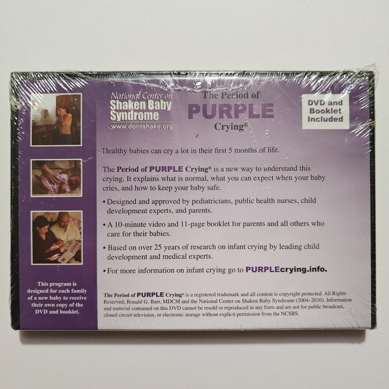 The Period of Purple Crying (DVD) Understand Colic Baby Educational NEW SEALED