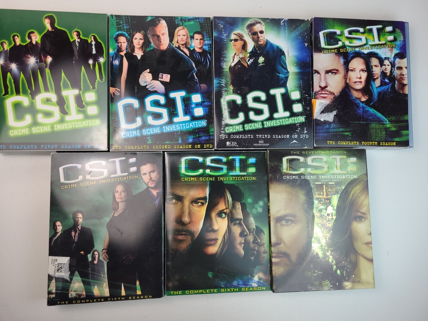 CSI DVD Lot Seasons 1 2 3 4 5 6 7 Crime Scene Investigation CBS TV Show *AS IS*