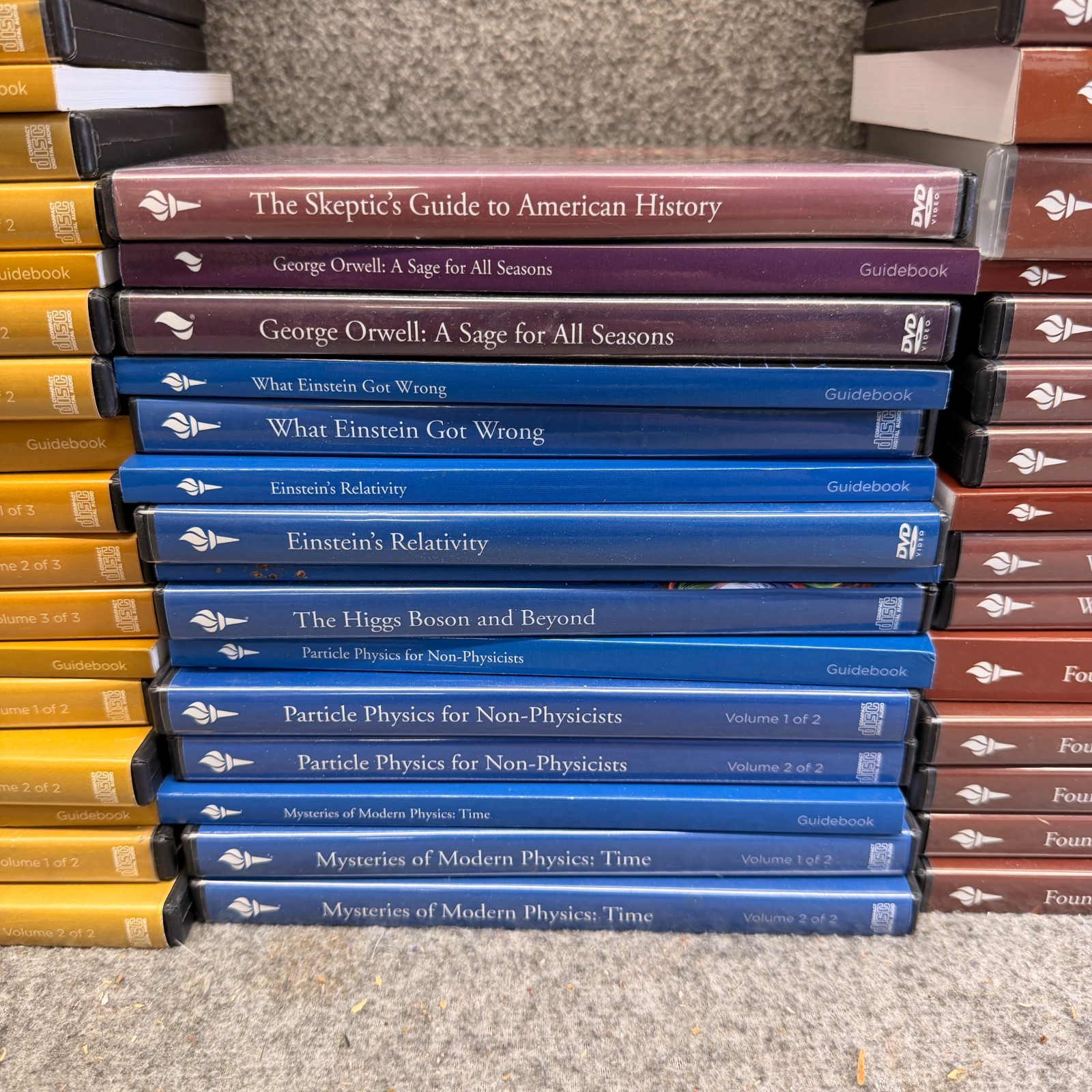 The Teaching Company Lot Of The Great Courses DVD Assorted Full Big Box