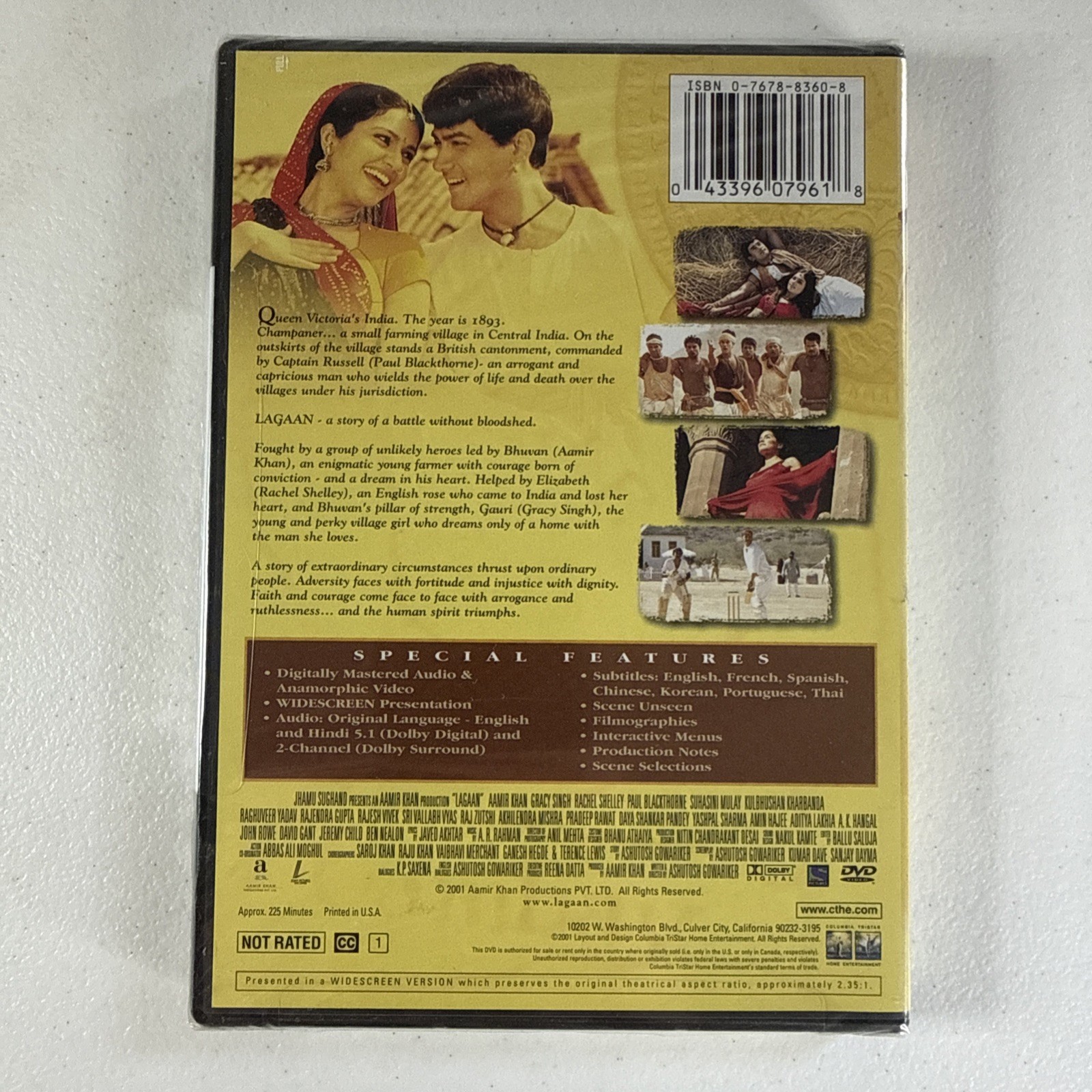 Lagaan: Once Upon a Time In India (DVD, 2001) – Brand New Sealed – Free Shipping