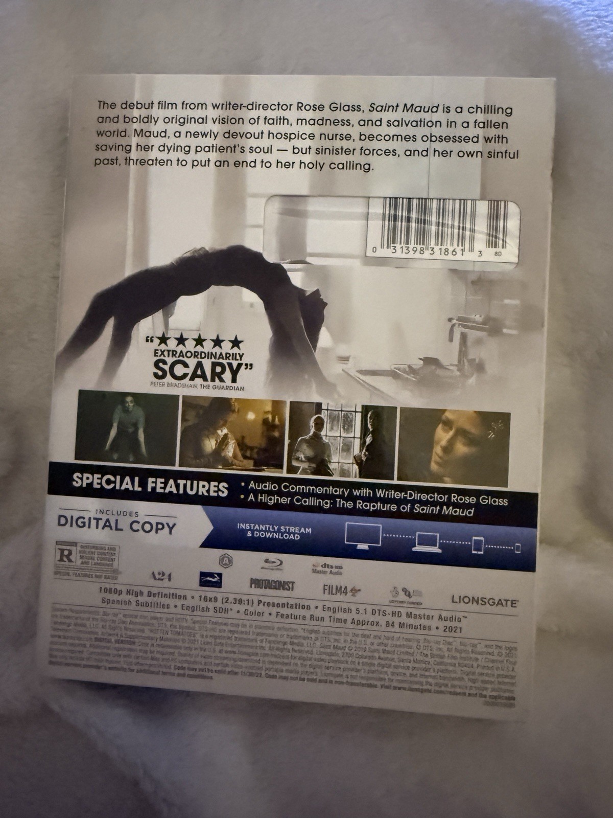 Saint Maud (Blu-ray, 2019) A24 w Slipcover New (corner Plastic Torn) Ships Fast