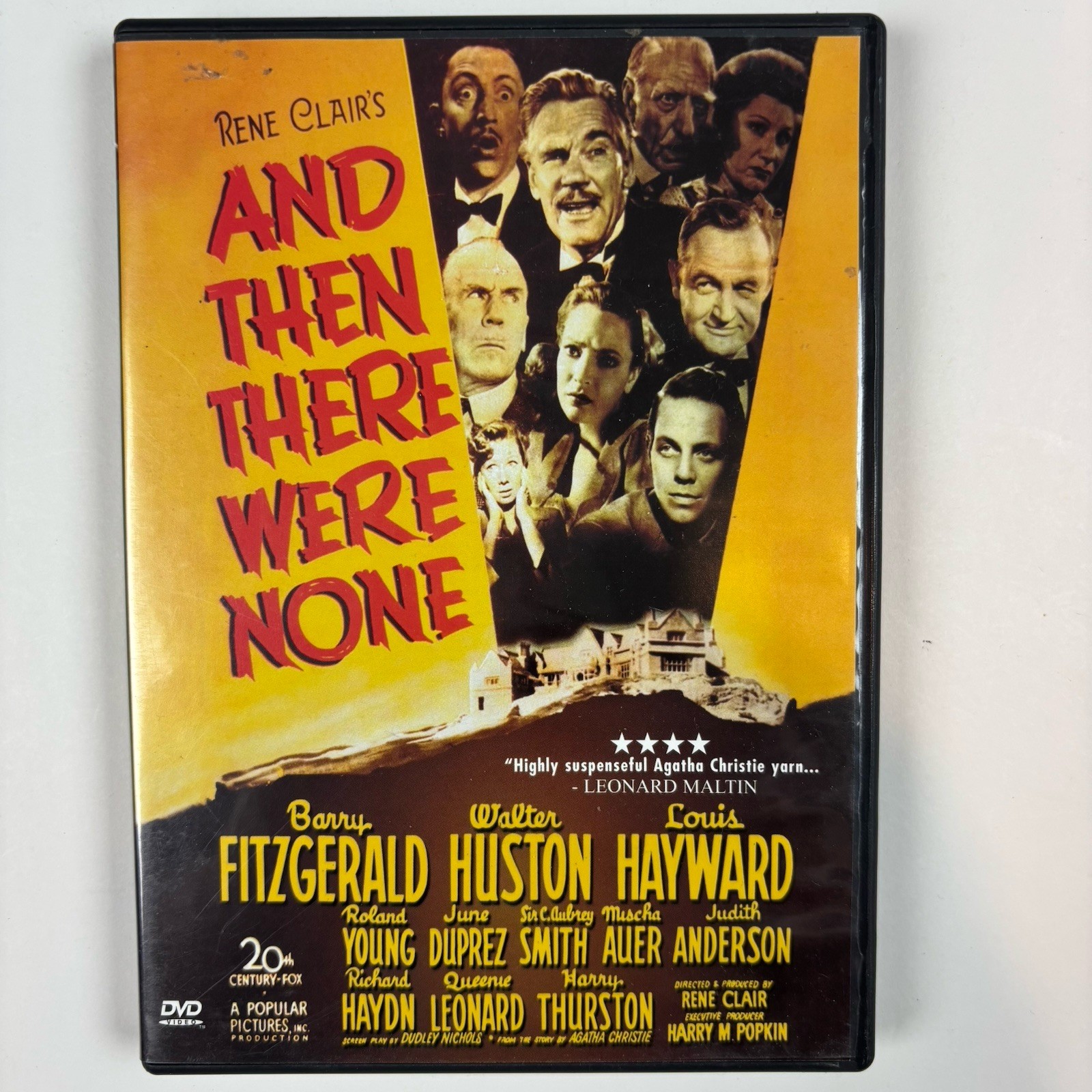 And Then there Were None (DVD, 1945) Barry Fitzgerald, Walter Huston