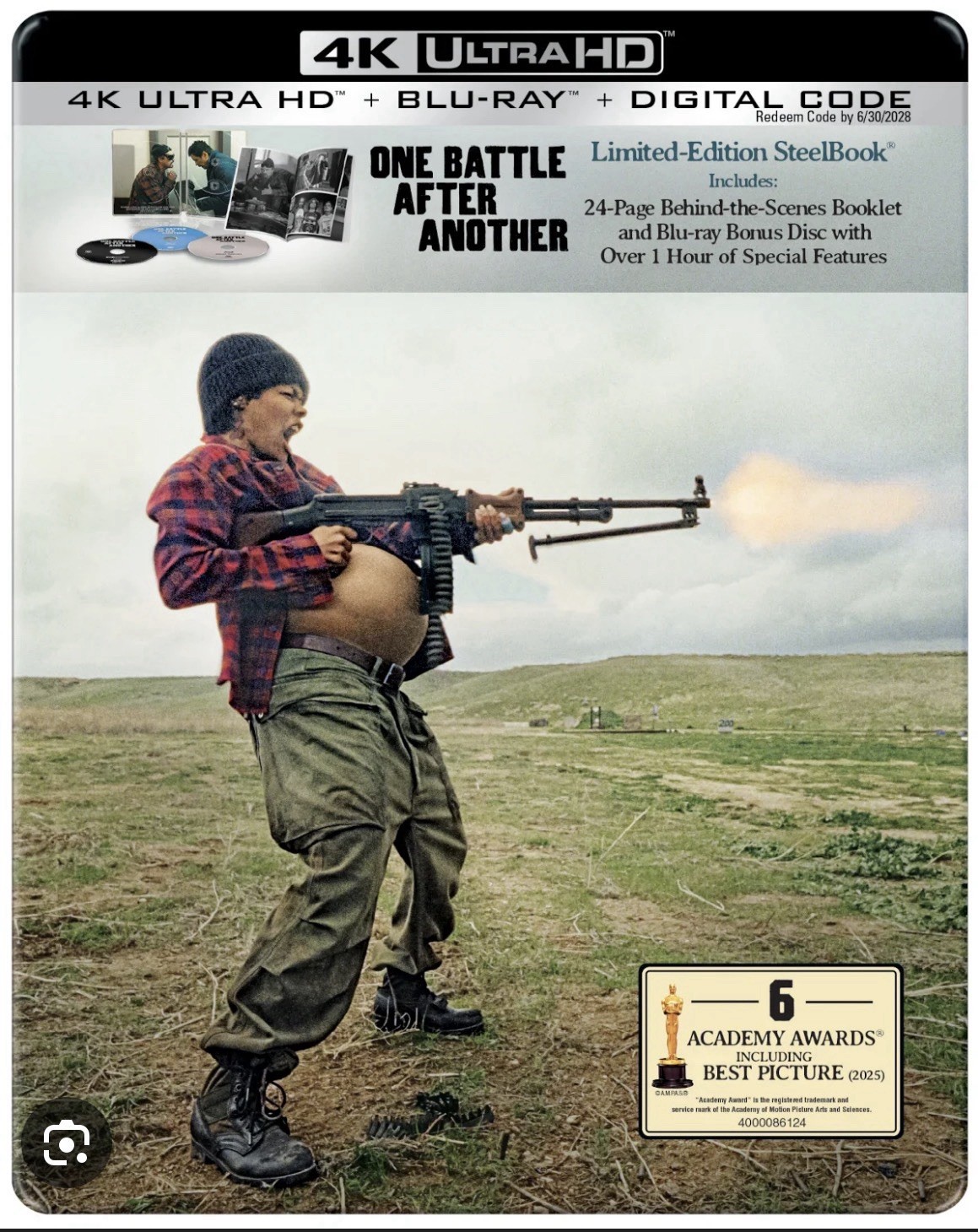 ONE BATTLE AFTER ANOTHER STEELBOOK 4K ULTRA HD + BLU-RAY + DIGITAL NEW! SEALED!