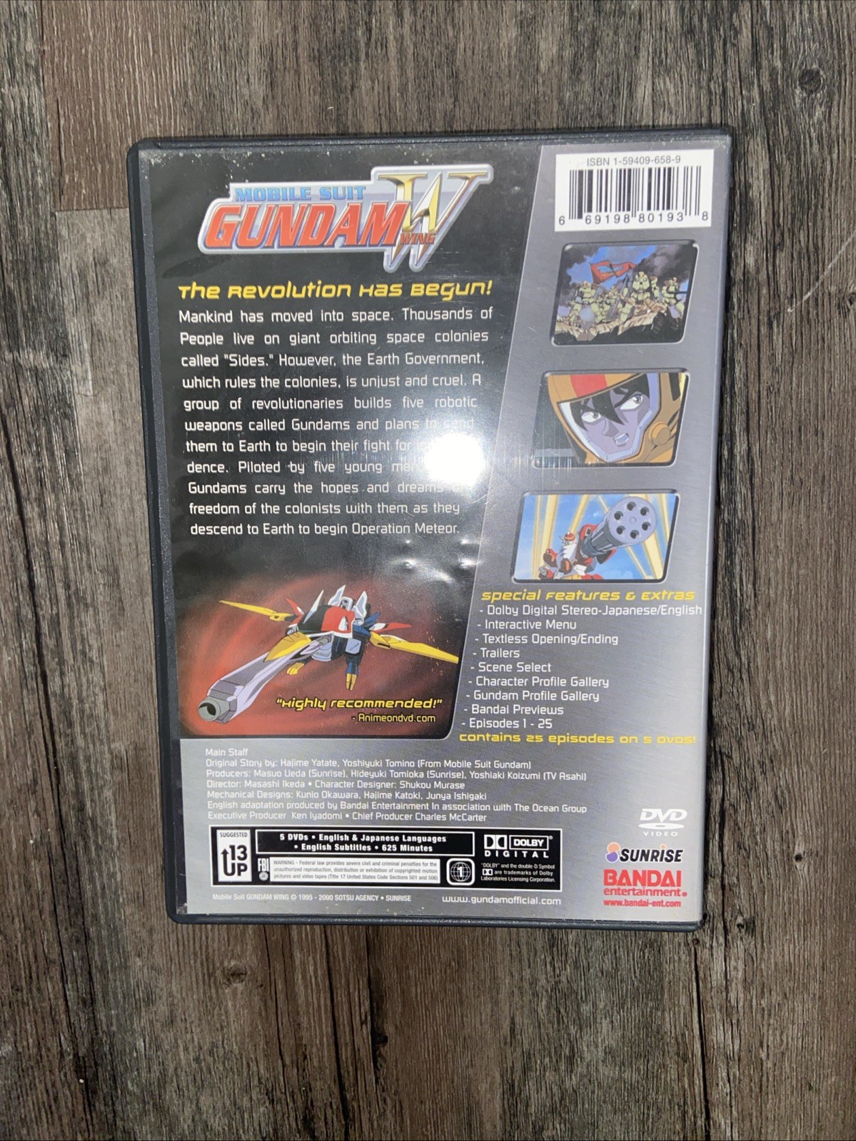 Mobile Suit Gundam Wing Complete Collection 1 DVD Anime Bandai