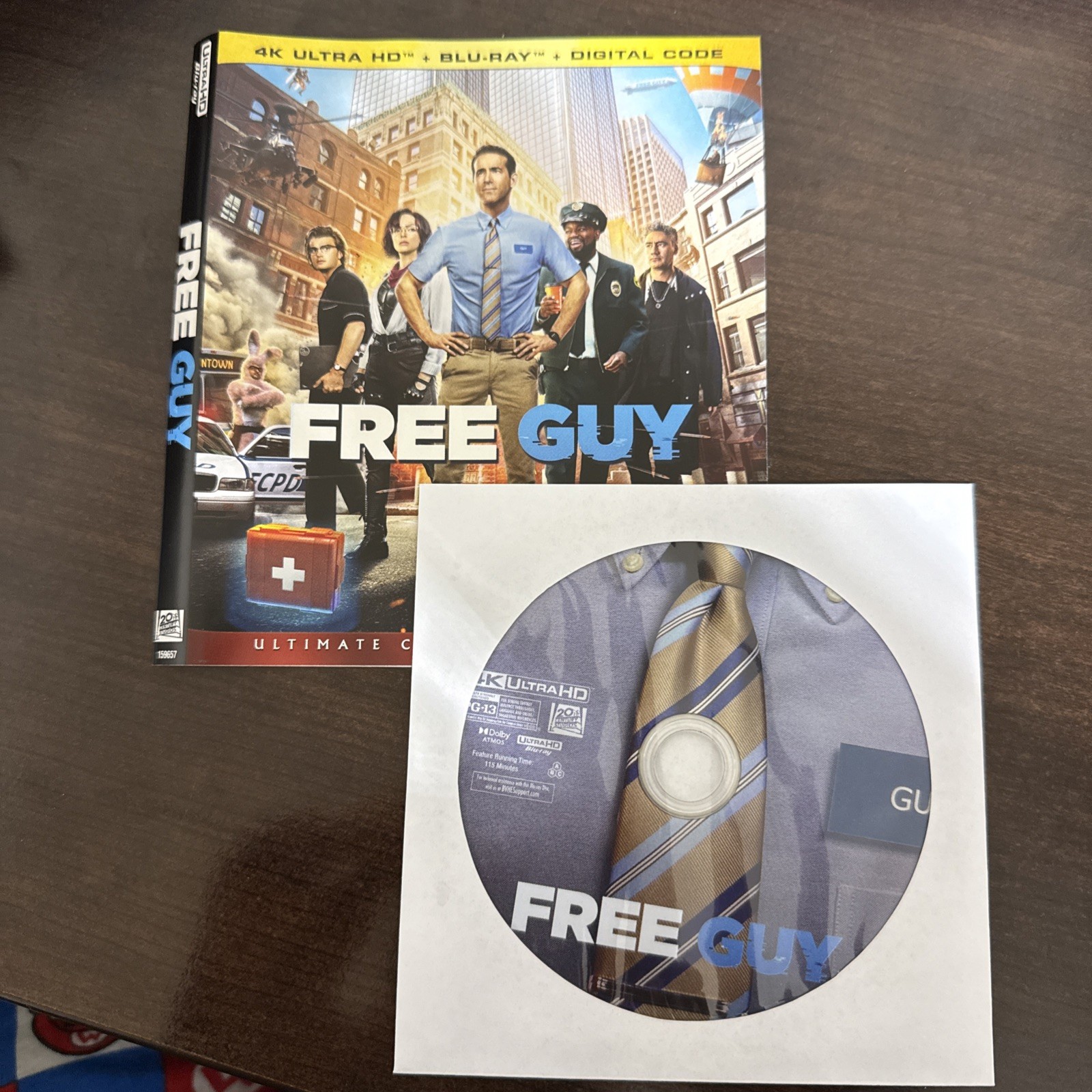 Free Guy (Ultra HD/UHD, 2021) (4K Disc + Artwork Only) watched twice