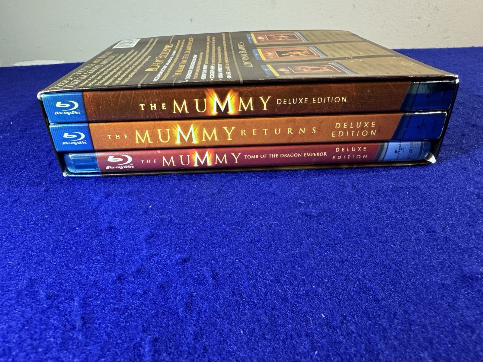 The Mummy Trilogy Blu-ray Discs – Brendon Fraiser, Rachel Weisz, Arnold Vosloo