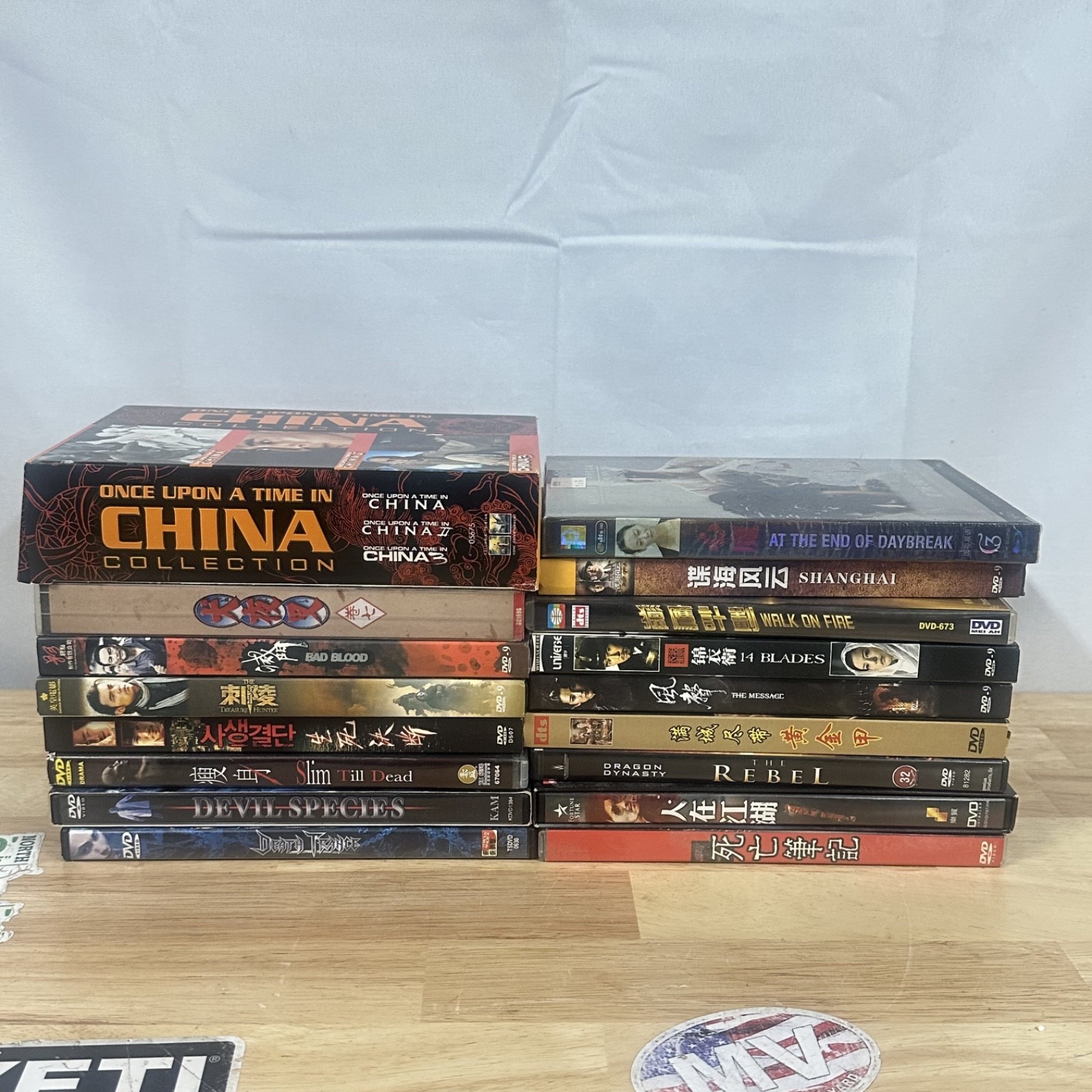 17 Asian Action Martial Arts DVD Lot Once Upon a Time in China Shanghai 14 Blade