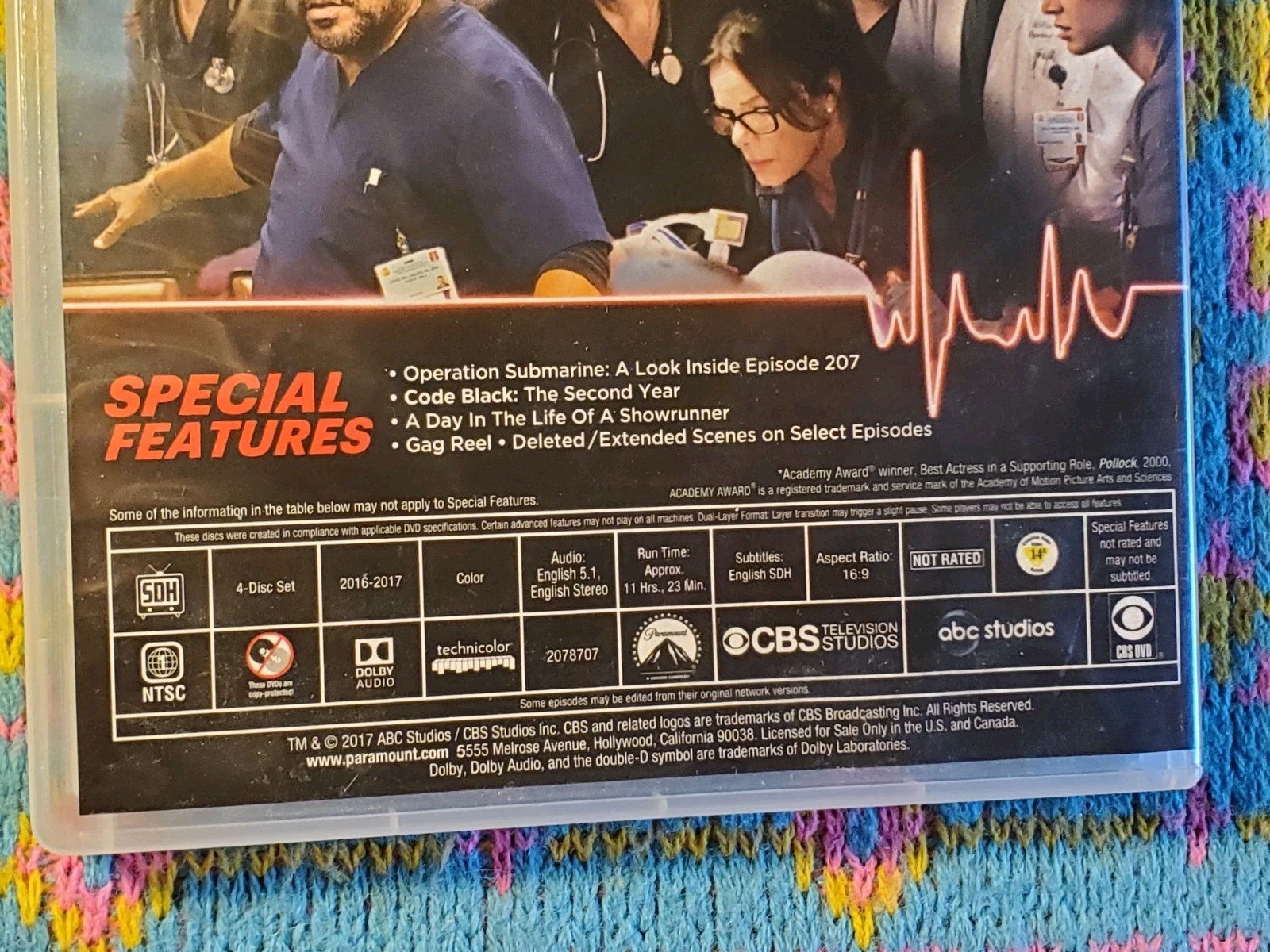 Code Black: Season 2 (DVD, 2016) 4-Disc Set CBS Medical Drama Seres TV Show Two