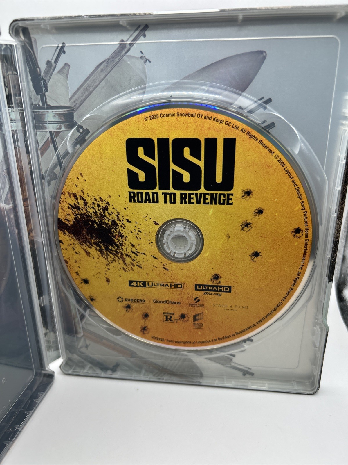 Sisu: Road to Revenge SteelBook (4K Ultra HD Blu-ray, 2025) *Small Ding* NoCode