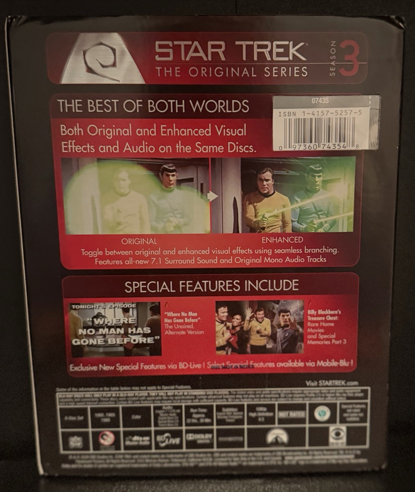 Star Trek: The Original Series Season 3 Blu-ray TV Sci-Fi w/Shatner Nimoy