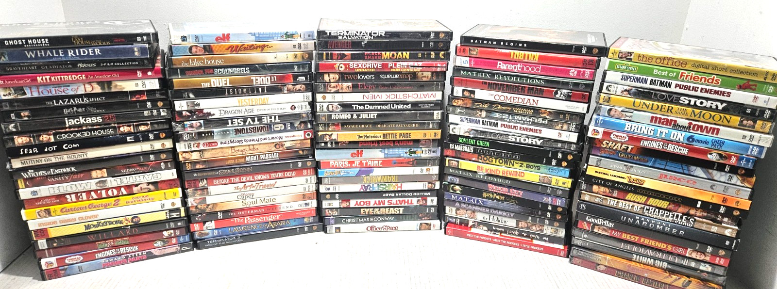 30 Wholesale lot DVD movies bulk assorted MIXED GENRES Free Shipping Video CHEAP