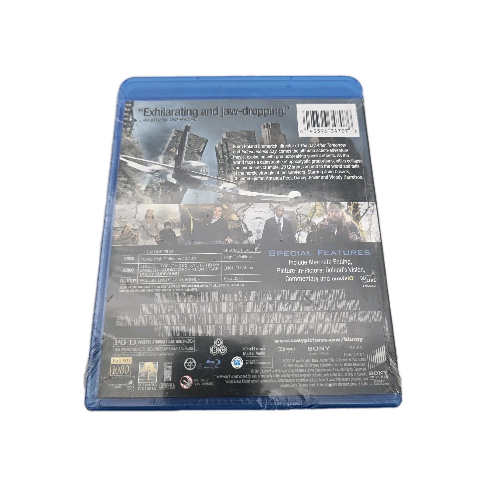 Sealed 2012 Blu-ray Disc 2010 New