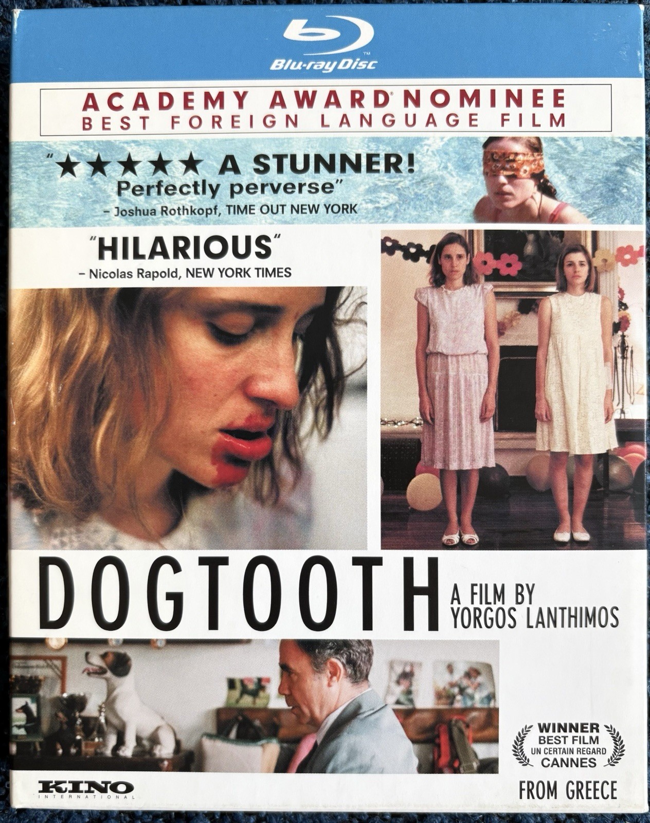 Dogtooth Yorgos Lanthimos Kino Lorber Blu-ray Greek Weird Wave NM/EX/EX 2011