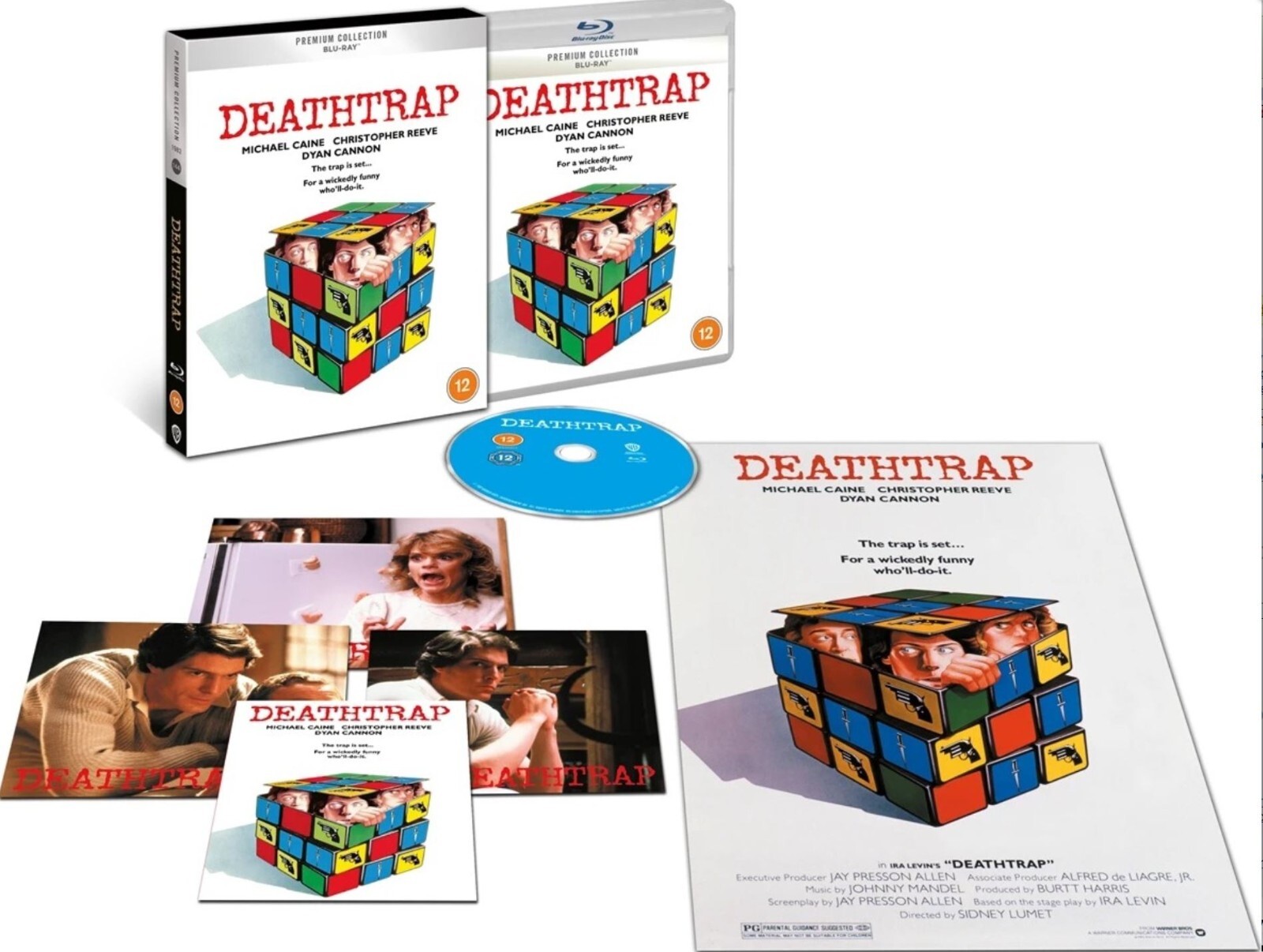 DEATHTRAP (1982) Michael Caine Blu-Ray Premium Collection NEW (USA Compatible)