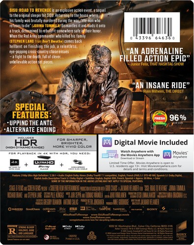 Sisu: Road to Revenge (Steelbook) [New 4K UHD Blu-ray] Ltd Ed, Steelbook, 4K M